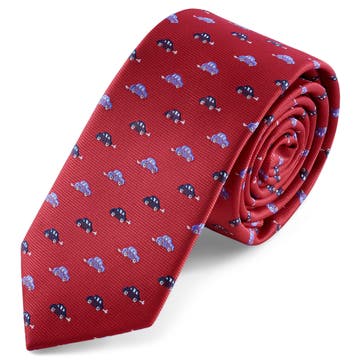 Motos | 6 cm Red Small Car Tie Motos | 6 cm Red Small Car Tie