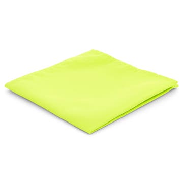 Lime Green Simple Pocket Square