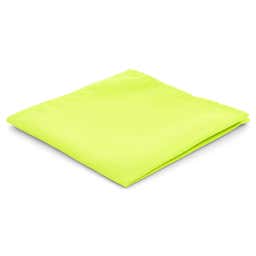 Simple Lime Green Pocket Square