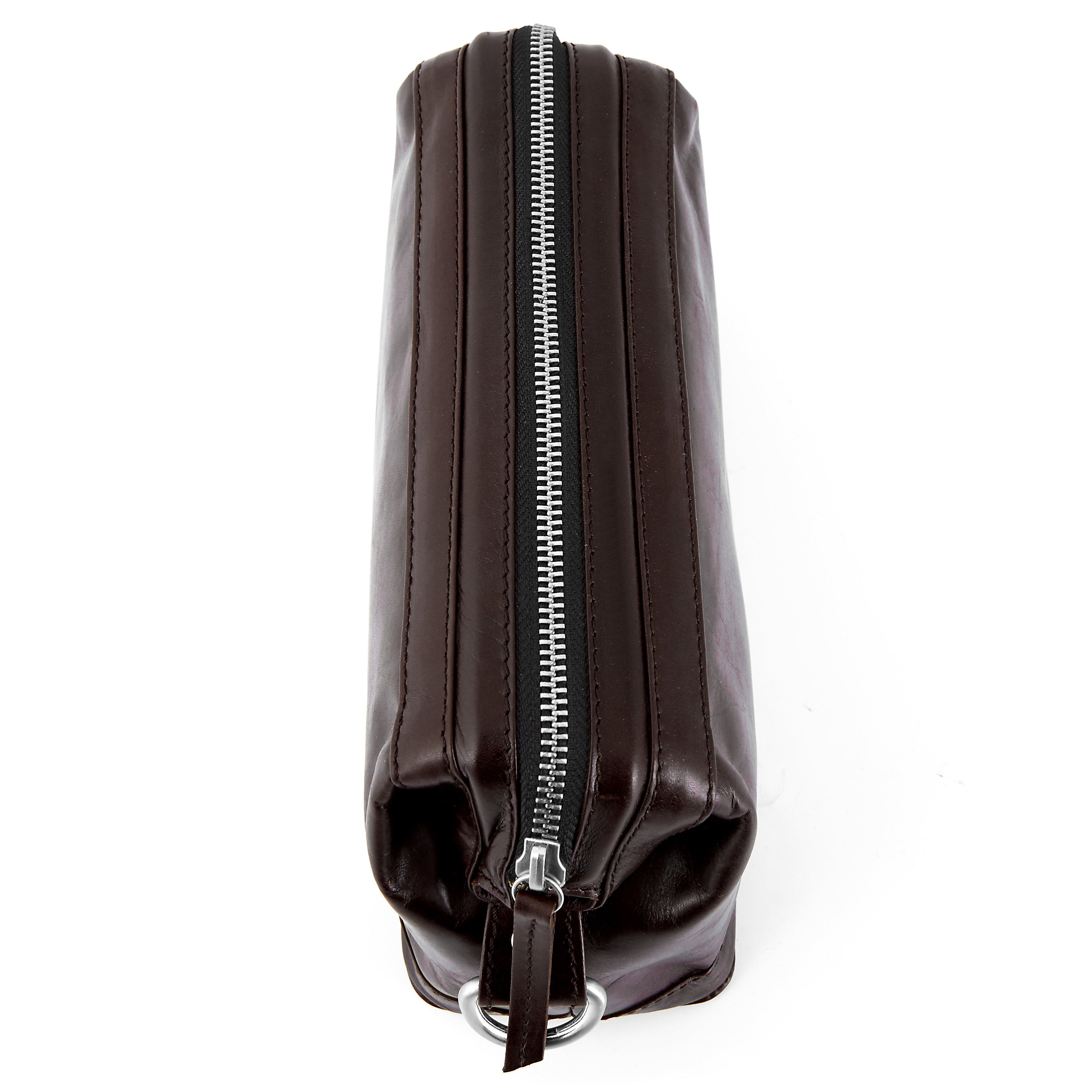 Tummanruskea Tommy Jasper -toilettilaukku - 5