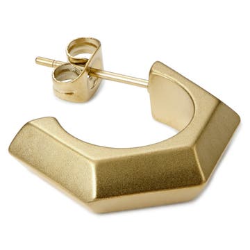 Jax Gold-Tone Stainless Steel Hook Earring