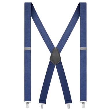 Marineblå Denim X-ryg Clip-on Seler Marineblå Denim X-ryg Clip-on Seler