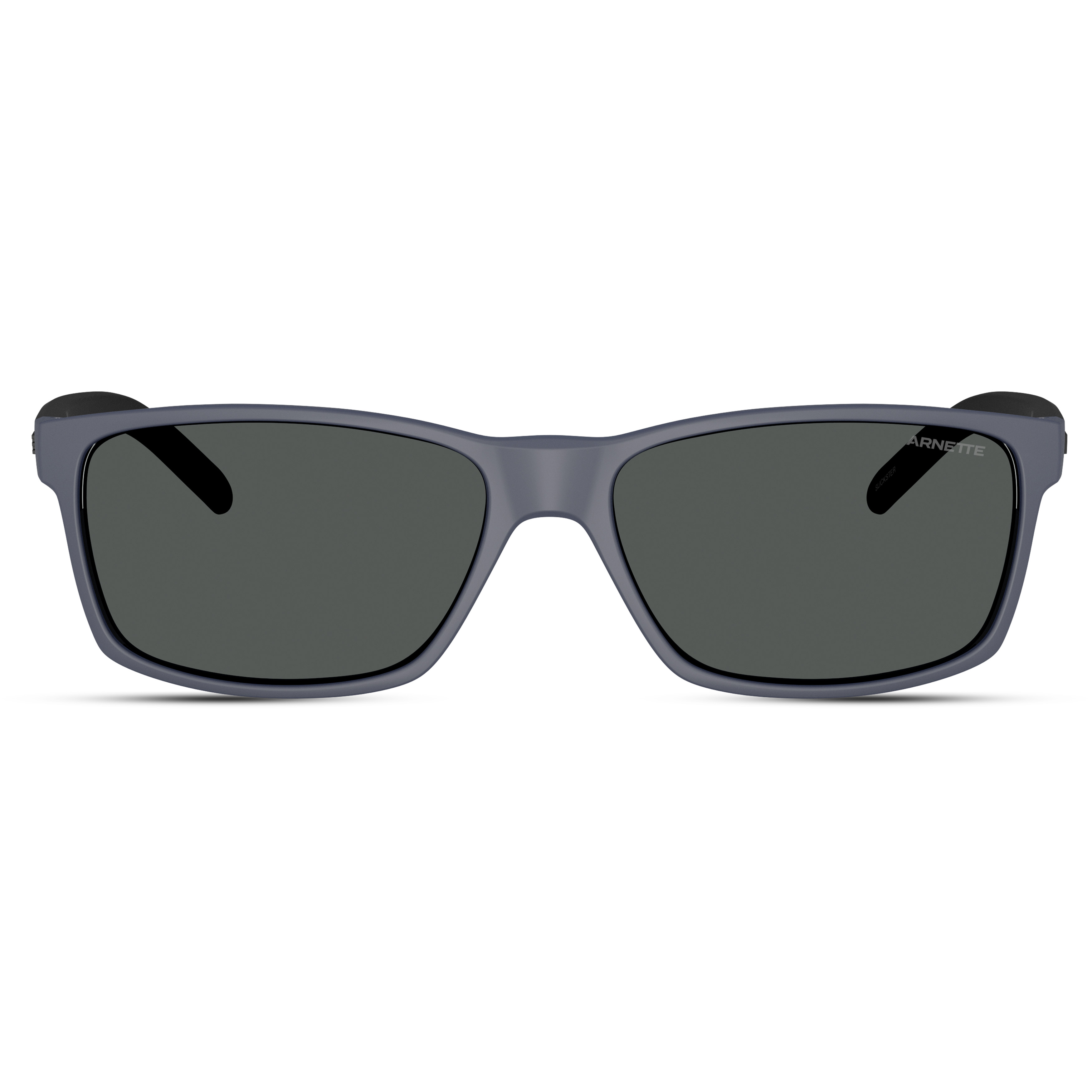 Black and Navy Square Horn-Rimmed Sunglasses | Arnette 0AN4185