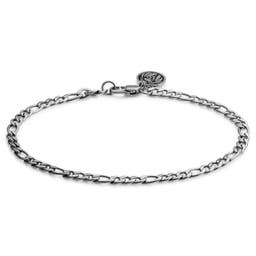 Essentials | 4 mm Silver-tone Figaro Chain Bracelet