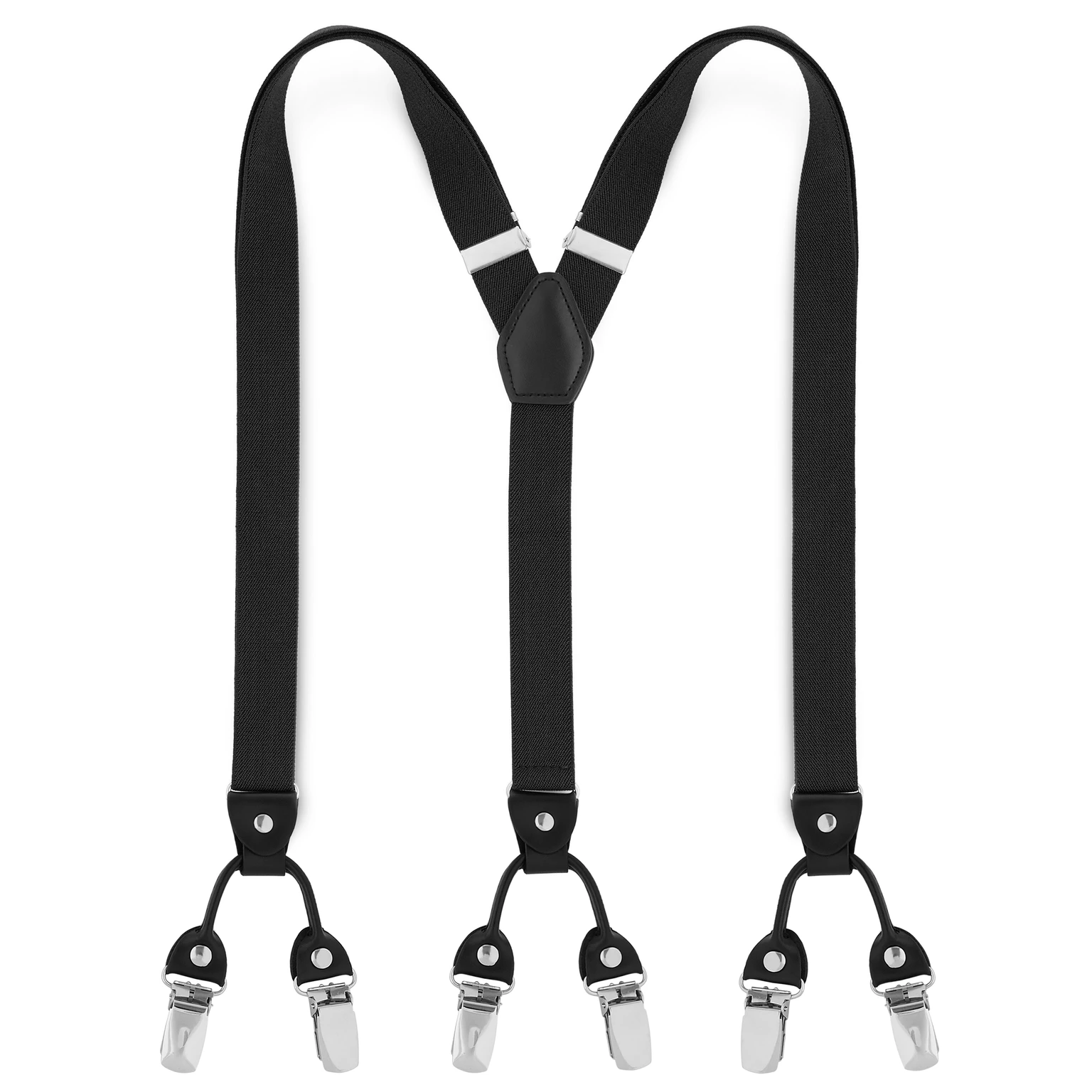 Slim Black Clip-On Suspenders Slim Black Clip-On Suspenders