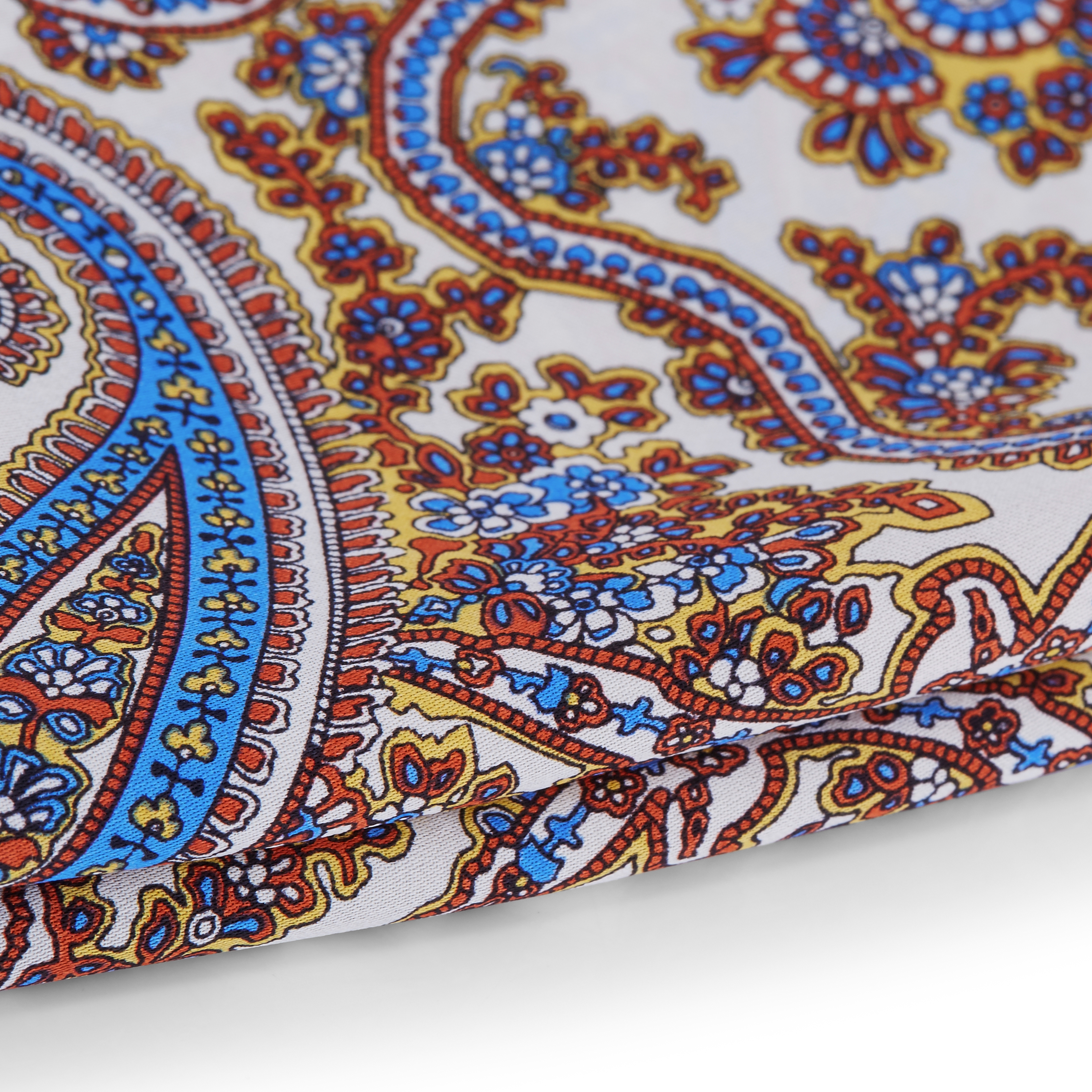 Witte & Blauwe Paisley Pochet - 2