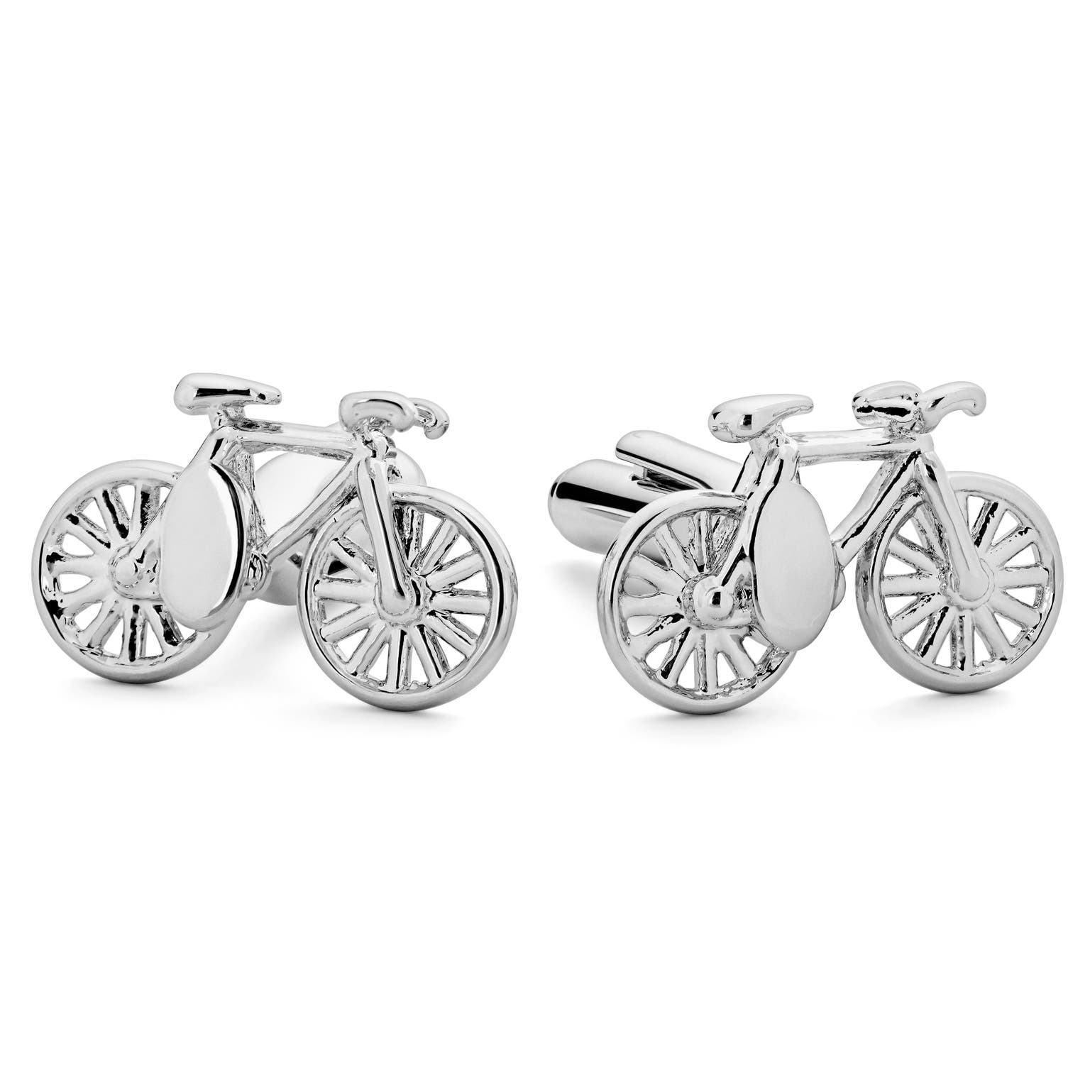 Motos | Butoni argintii cu bicicletă Motos | Butoni argintii cu bicicletă