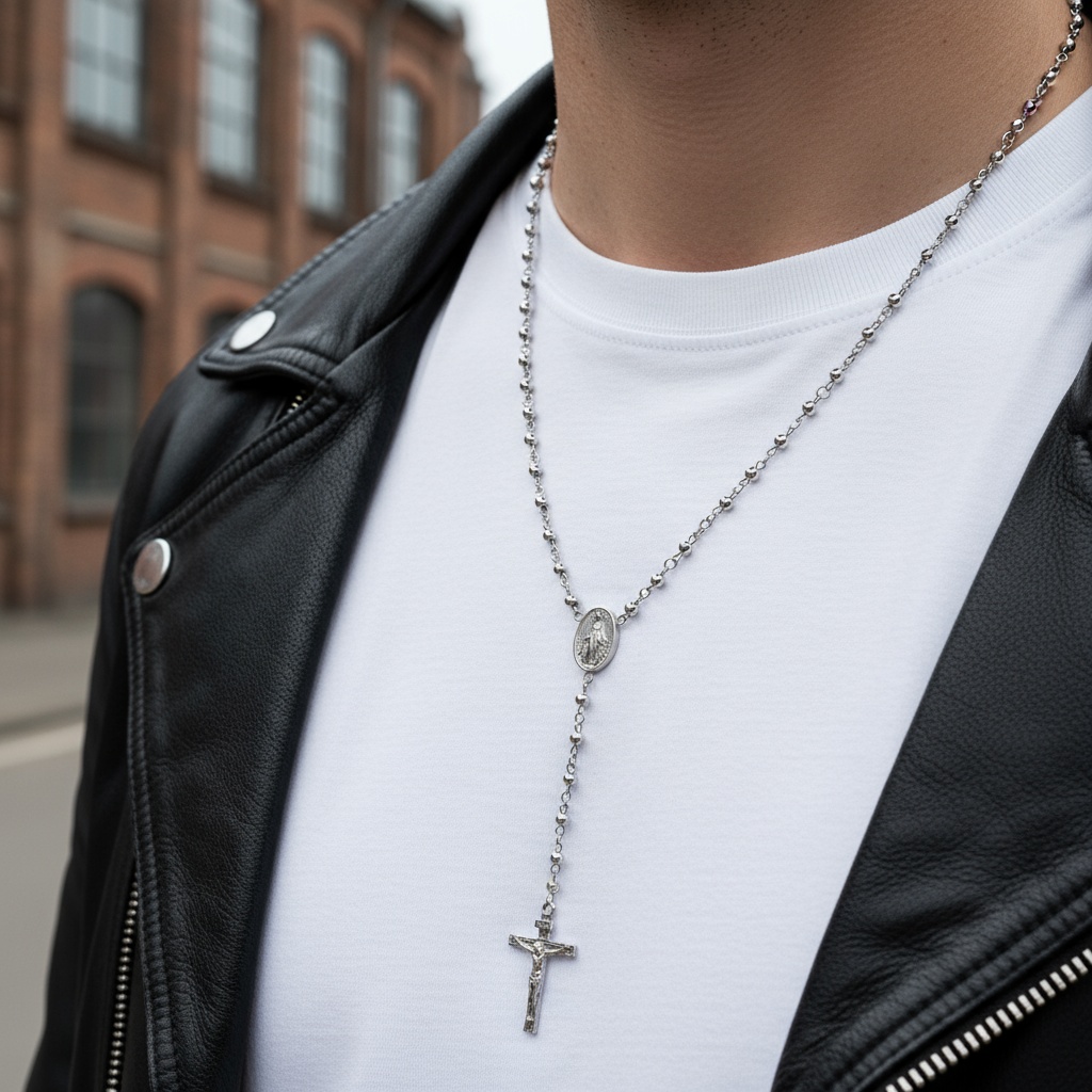 Varietas | Chapelet en perles d'acier chirurgical - 3