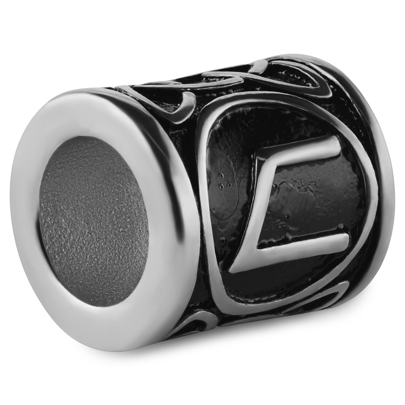 Bague de barbe Viking argentée La Rune Uruz Bague de barbe Viking argentée La Rune Uruz