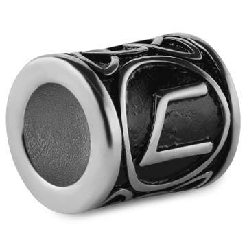 Bague de barbe Viking argentée La Rune Uruz Bague de barbe Viking argentée La Rune Uruz