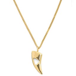 Iconic | Gold-Tone Cutout Curb Chain Necklace