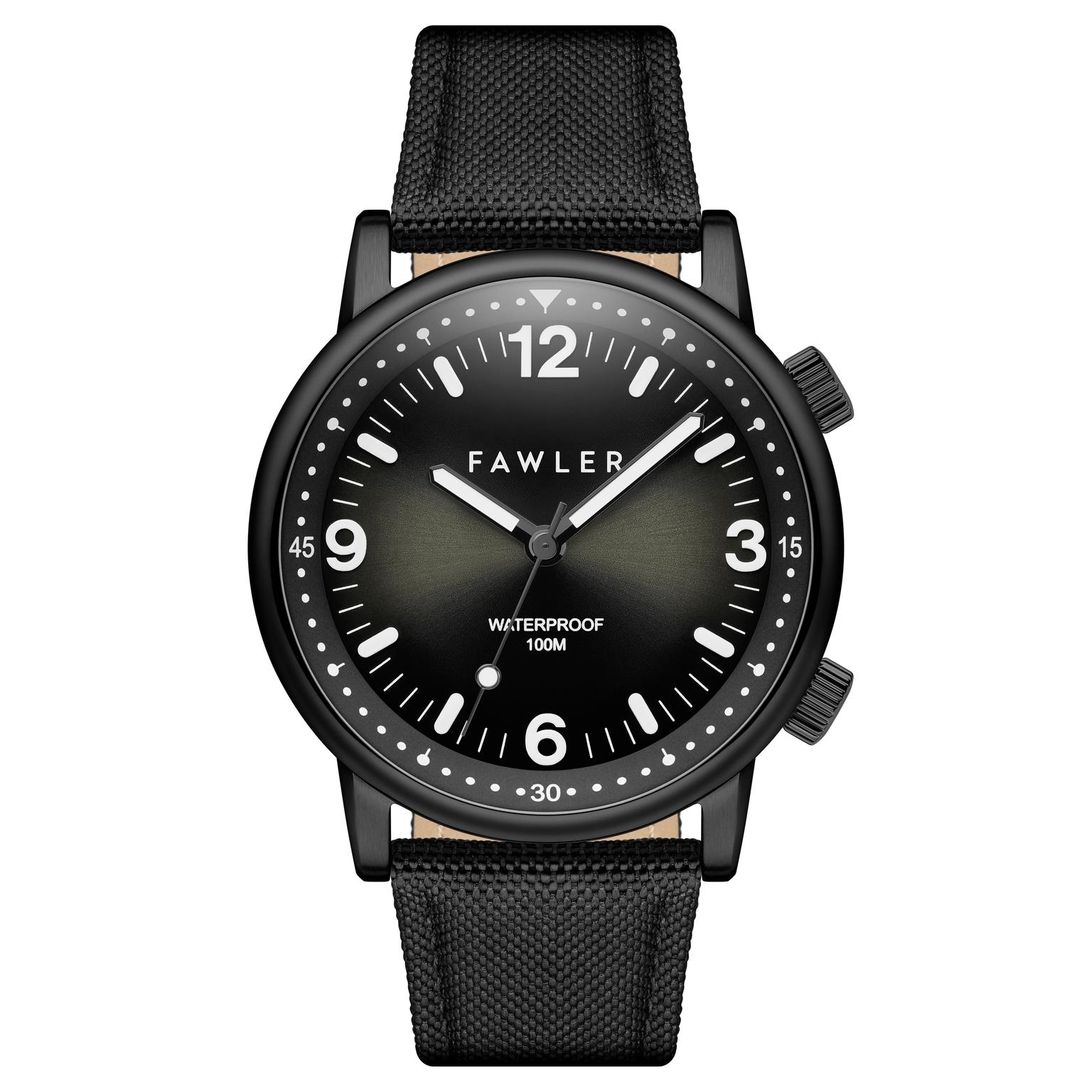 Acero | Montre de plongée en acier inoxydable noir Acero | Montre de plongée en acier inoxydable noir