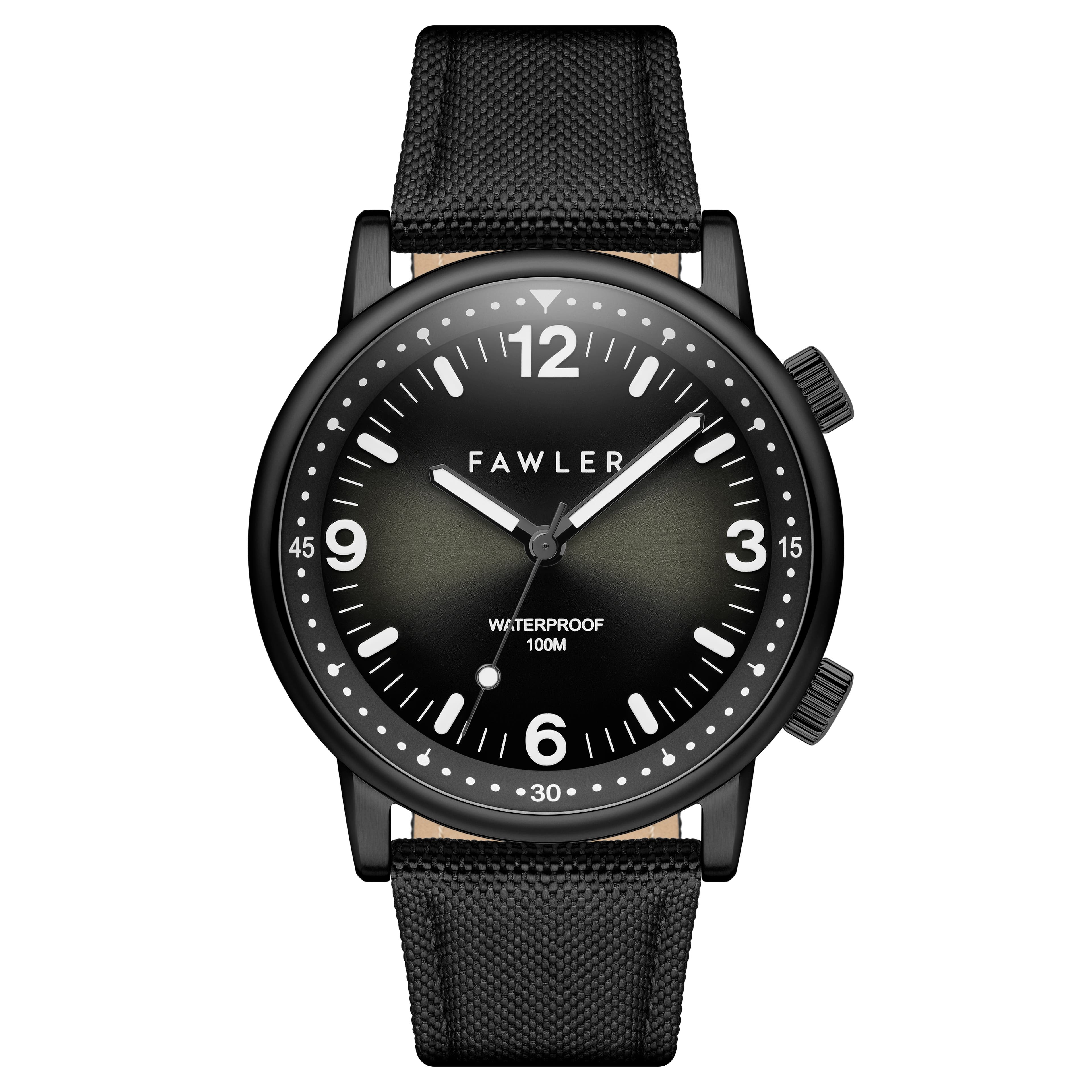 Acero | Reloj de submarinismo de acero inoxidable negro