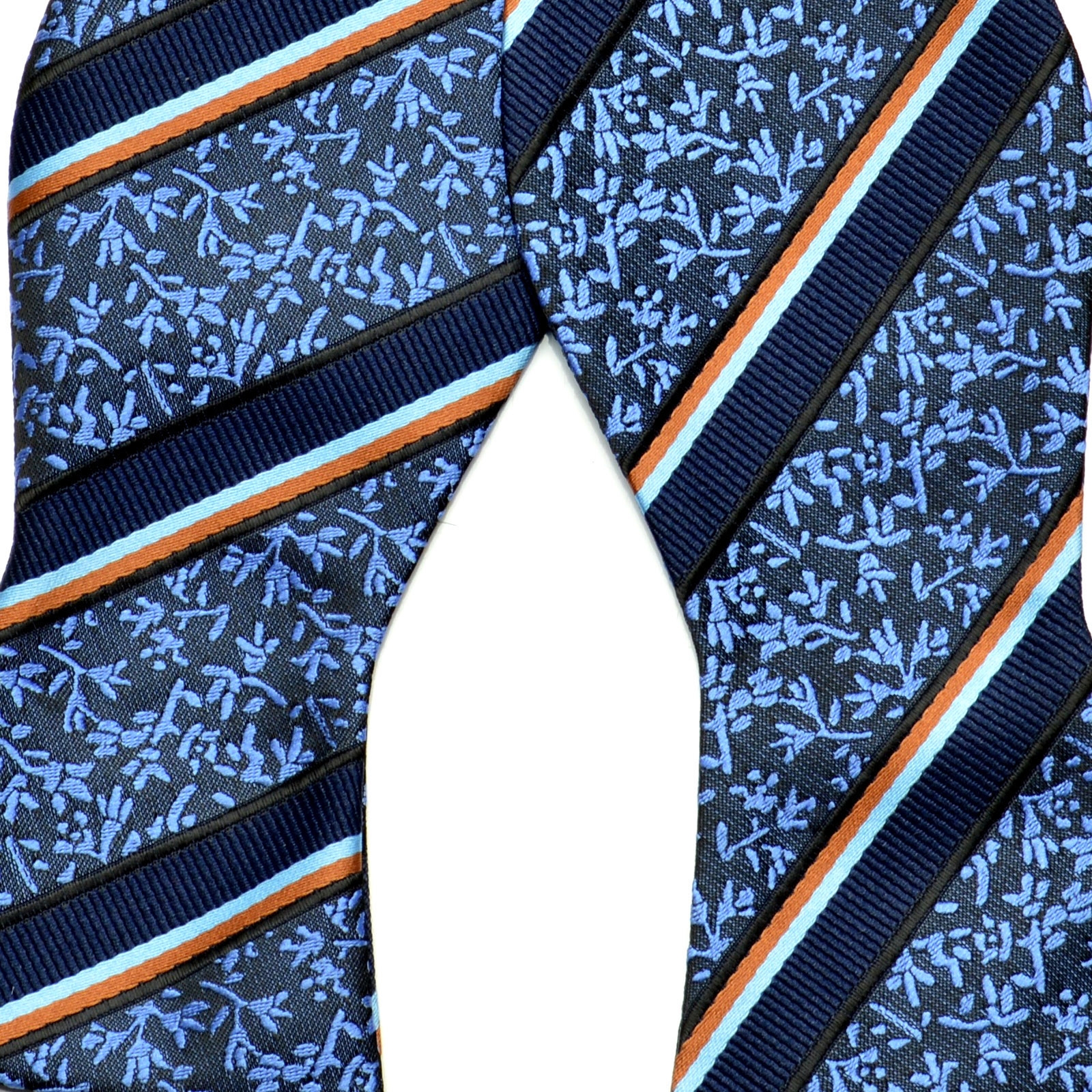 Папийонка за връзване със синя шарка - 2