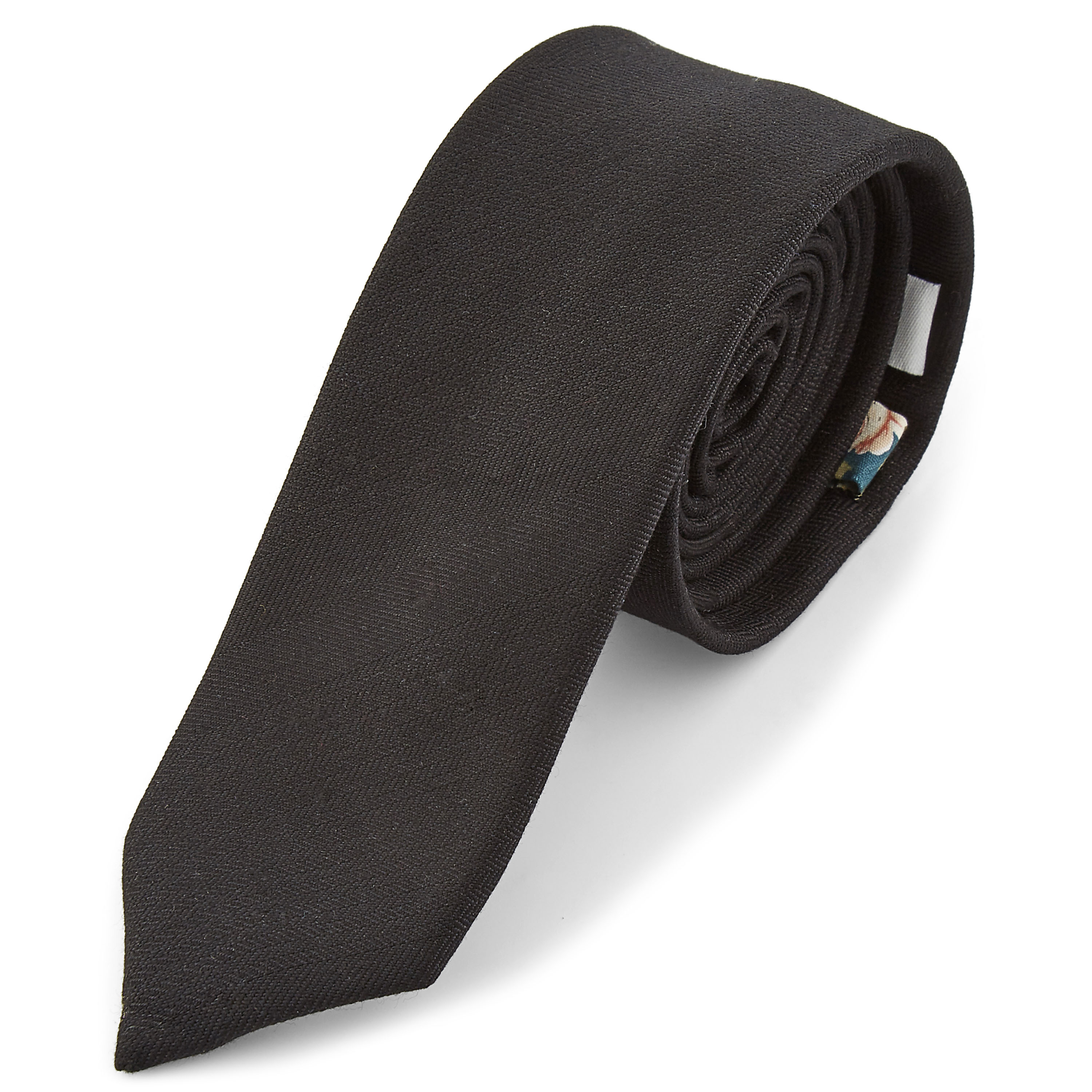 Svart Mönstrad Slips - 1