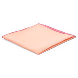 Salmon Pink Basic Pocket Square