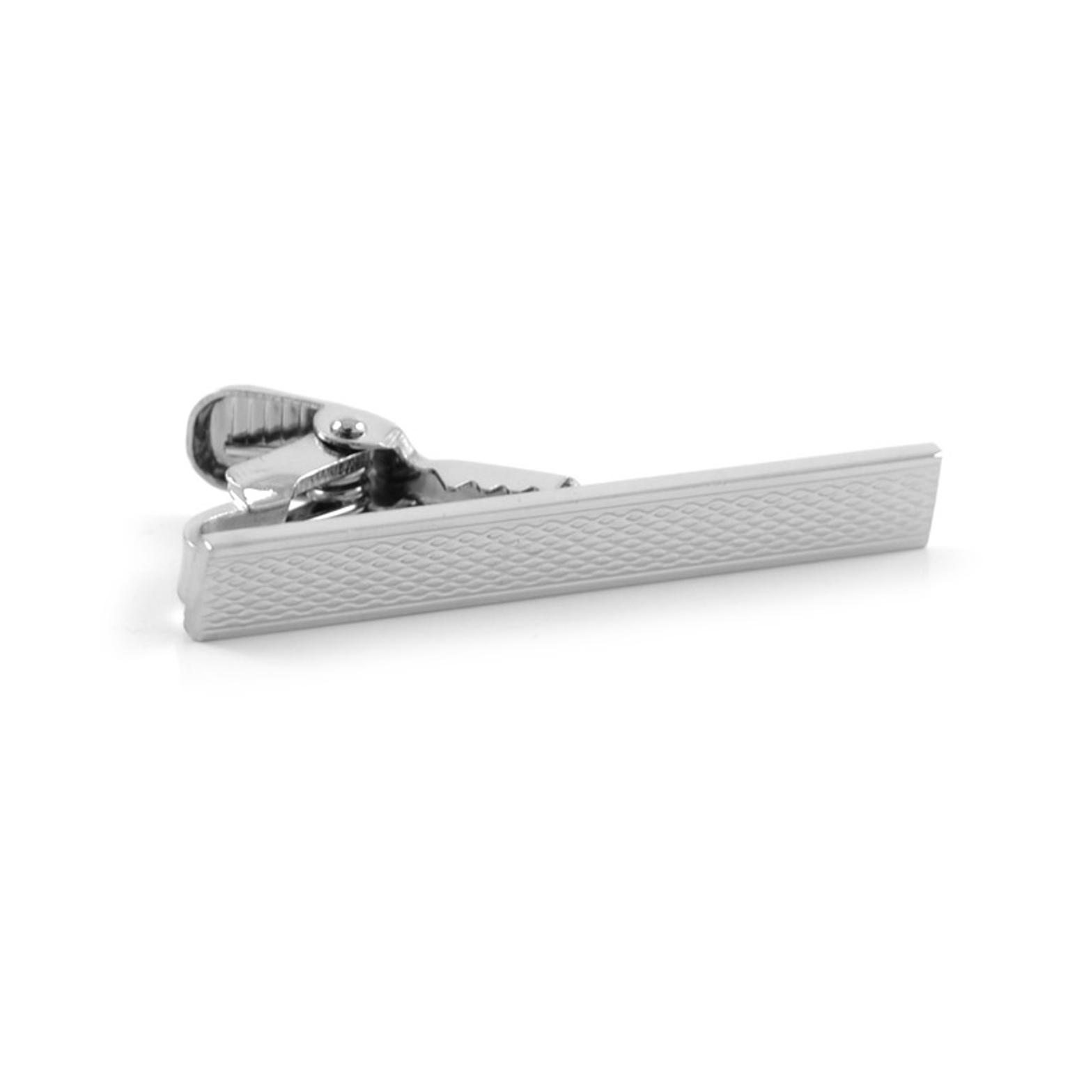 Checked Short Tie Clip Checked Short Tie Clip