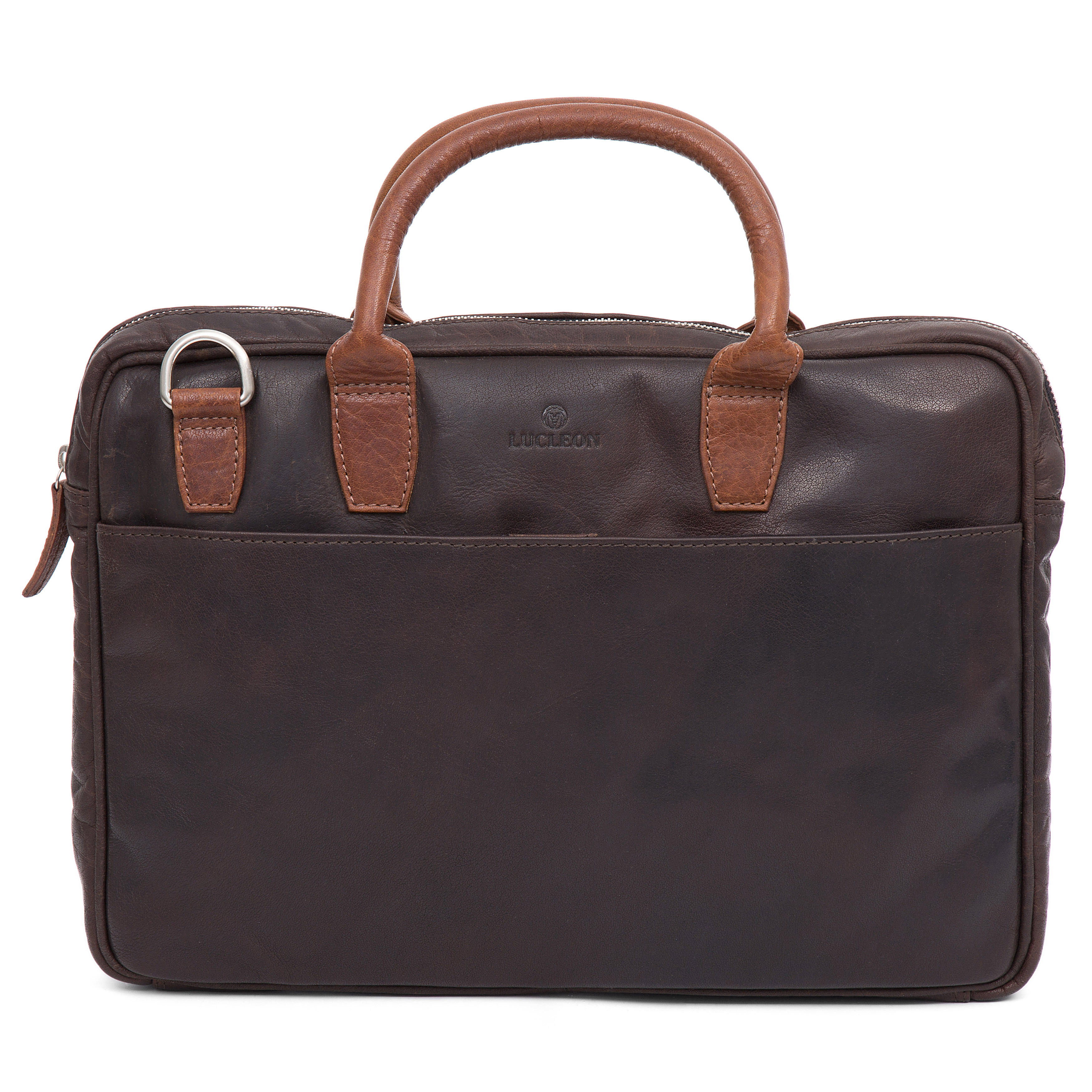 Δερμάτινη Τσάντα Montreal Slim 13" Executive Brown & Tan - 9
