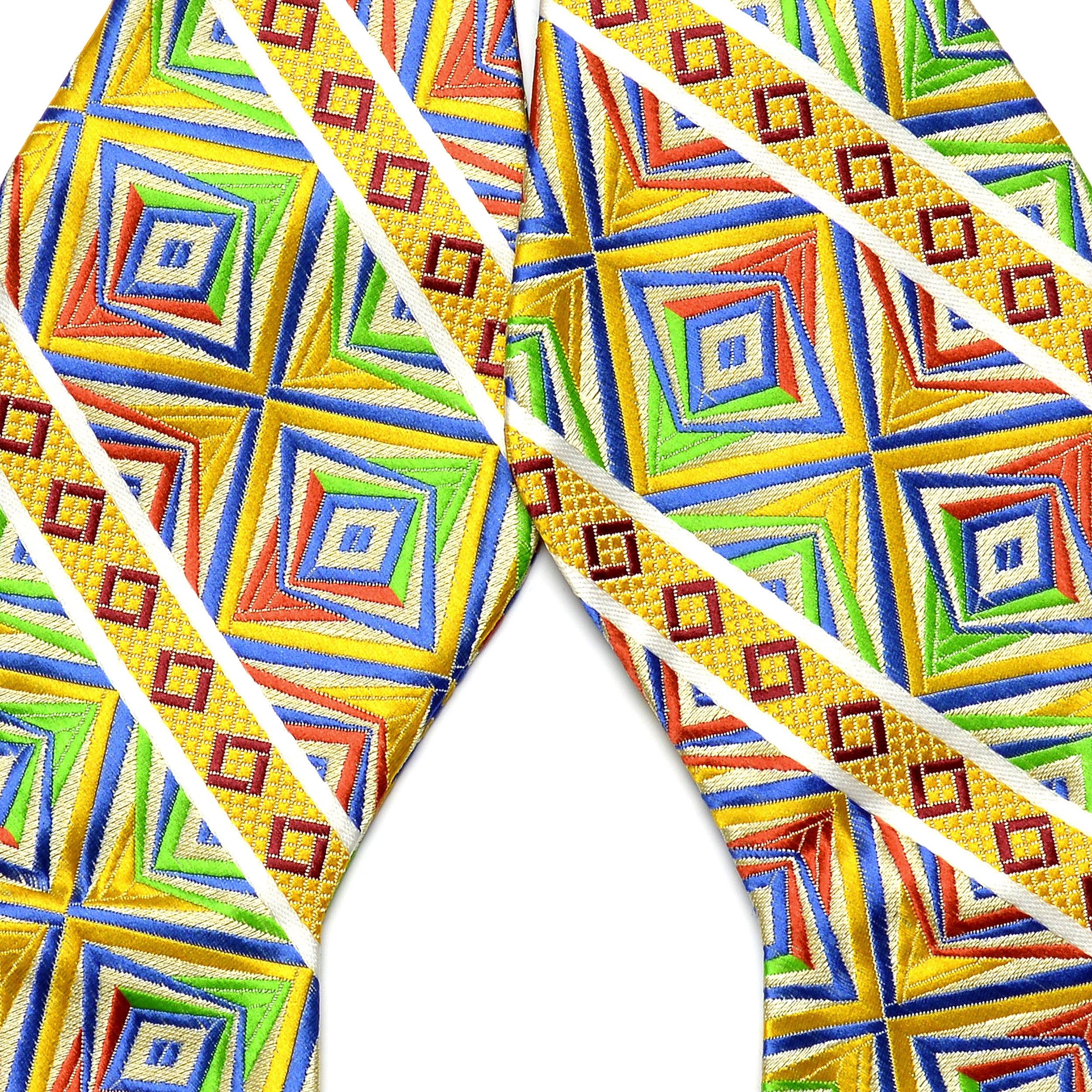 Multicolor Silk Self-Tie Bow Tie - 2