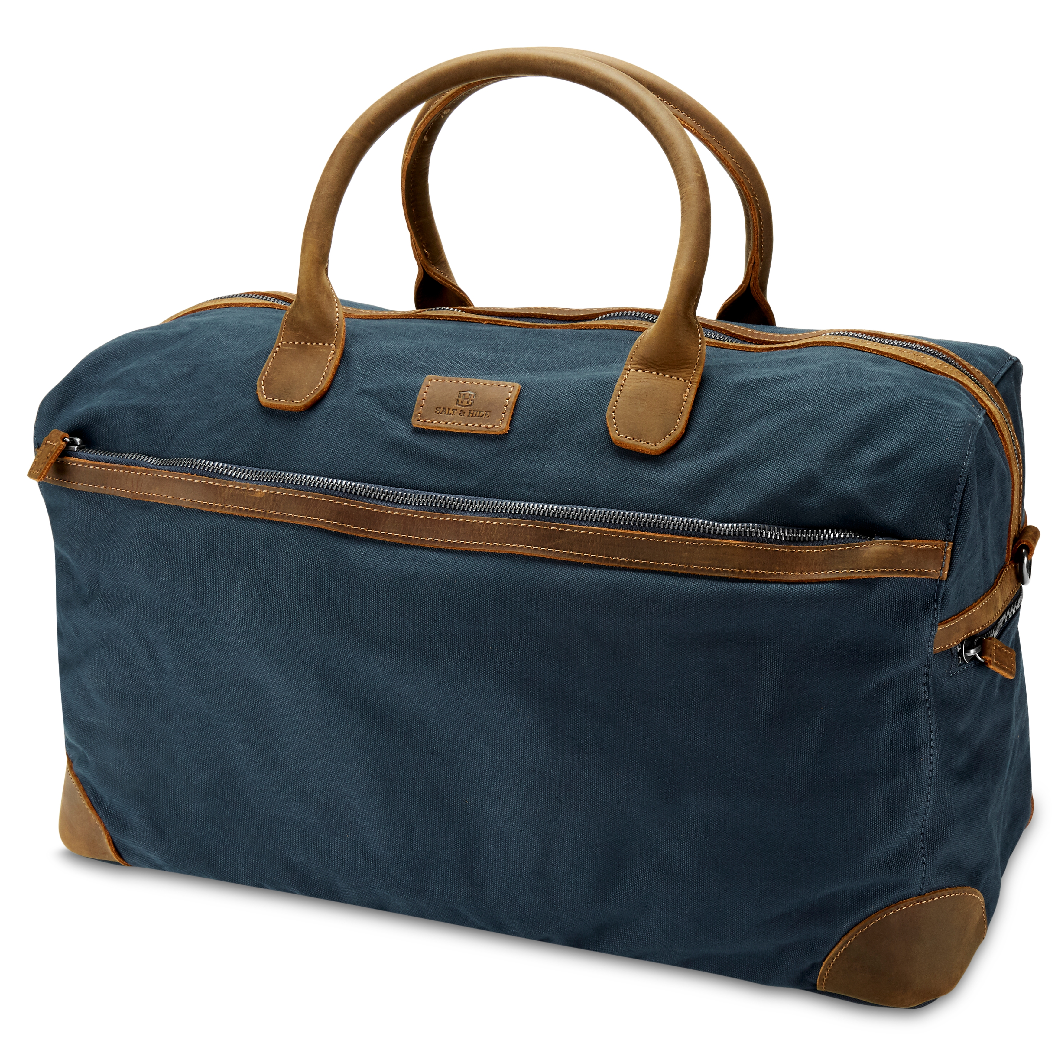 Sutton Blue & Tan Tarpa Duffel Bag  - 1