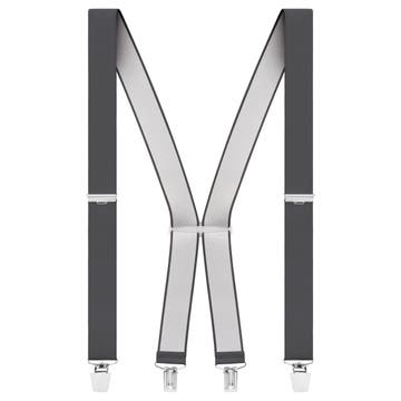 Solide Graphit-Clip-On-Hosenträger Solide Graphit-Clip-On-Hosenträger