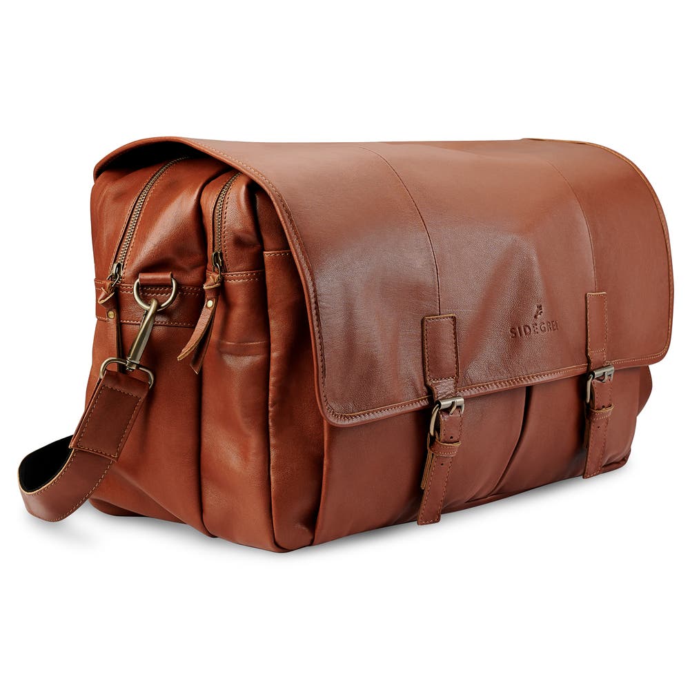 hover: Fidei | Mocha Full Grain Goat Leather Business Travel Bag hover: Fidei | Mocha Full Grain Goat Leather Business Travel Bag