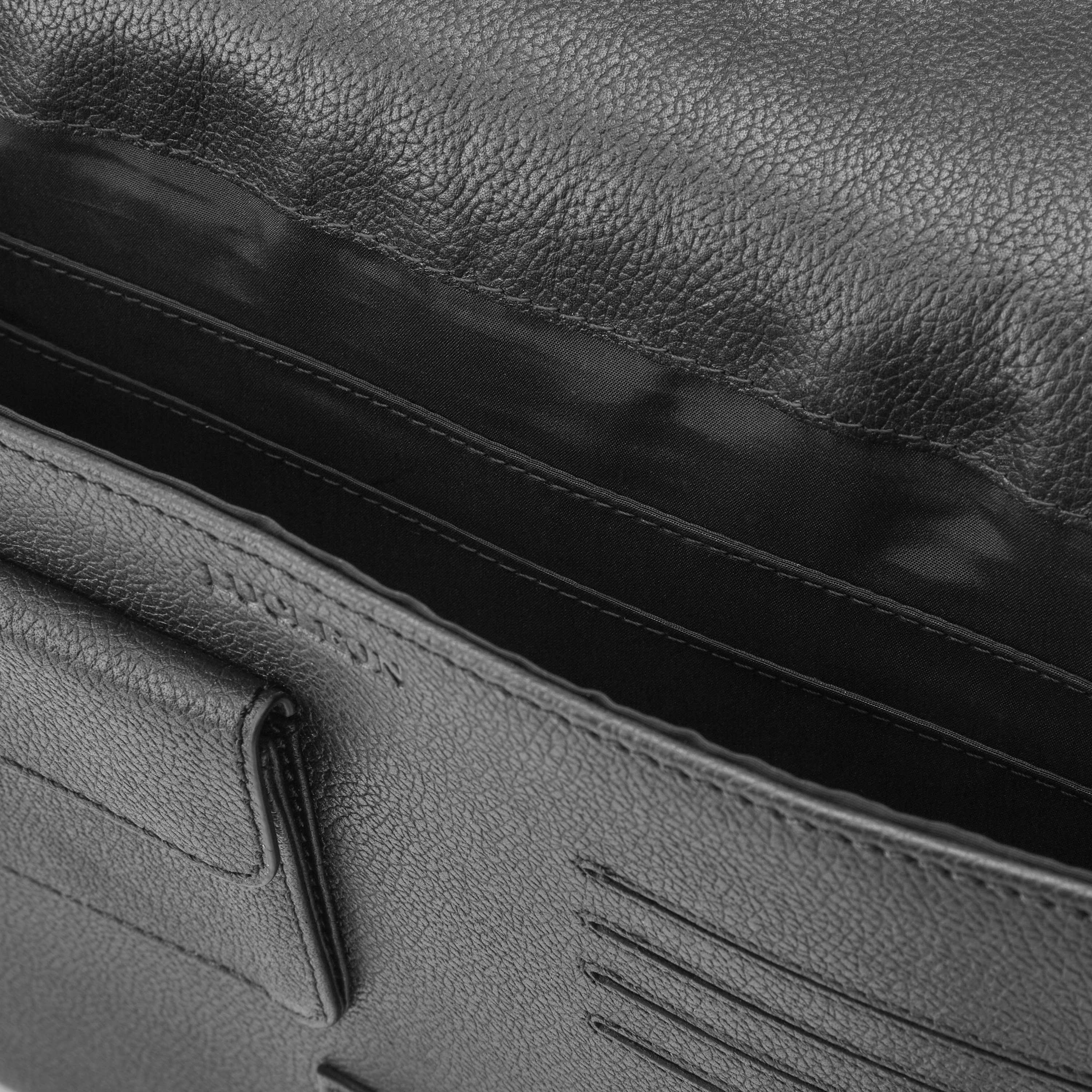 Funda para portátil de cuero negro 13" Lyon - 9