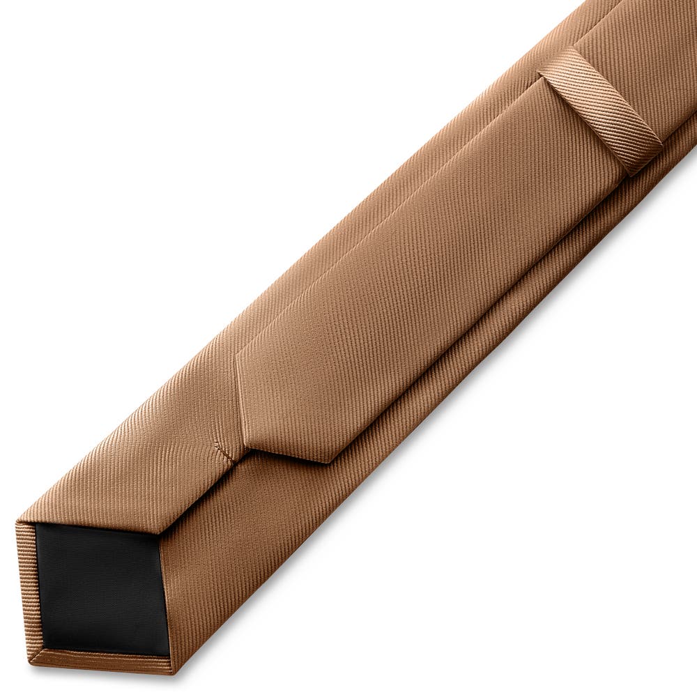 hover: Corbata de grogrén color canela de 8 cm hover: Corbata de grogrén color canela de 8 cm