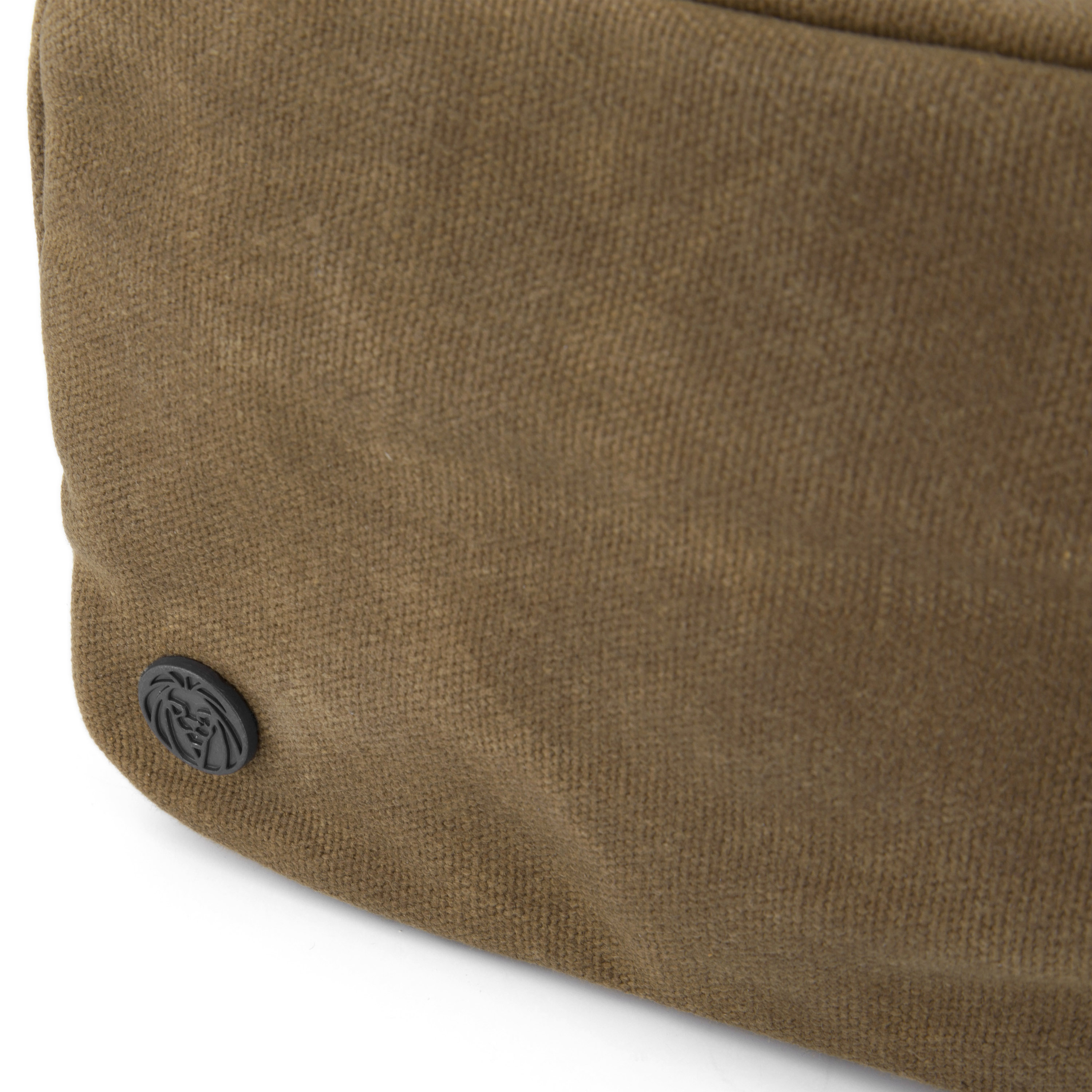 Khaki Bridge Waxed Canvas Washbag - 5