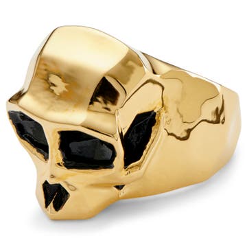 Mack Gold-Tone Monkey Skull Ring 