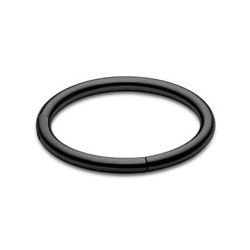 1/4" (7 mm) Black Titanium Piercing Ring