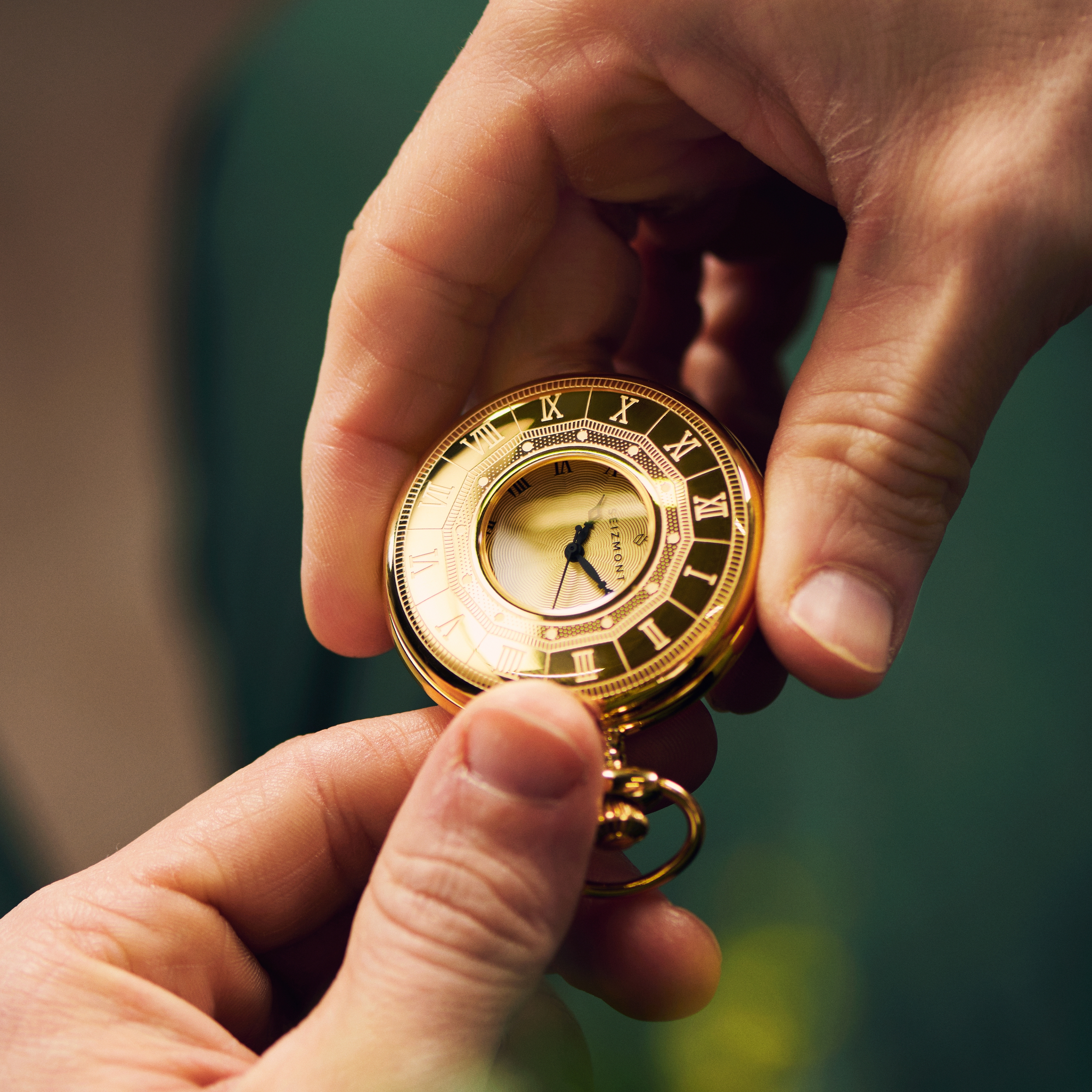 Altair | Goudkleurig Half Hunter Zakhorloge - 4