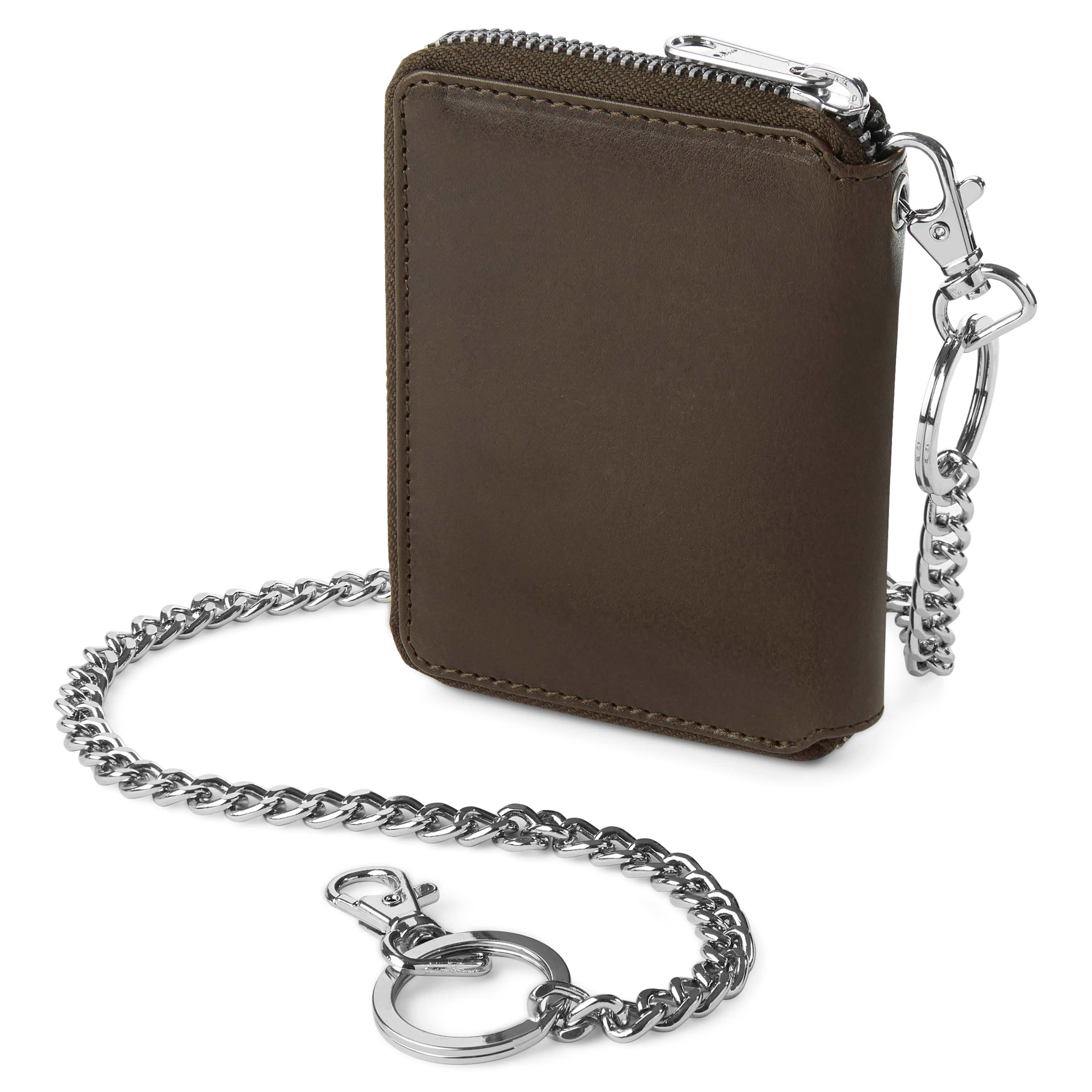 Larson Dark-Brown Leather RFID Wallet