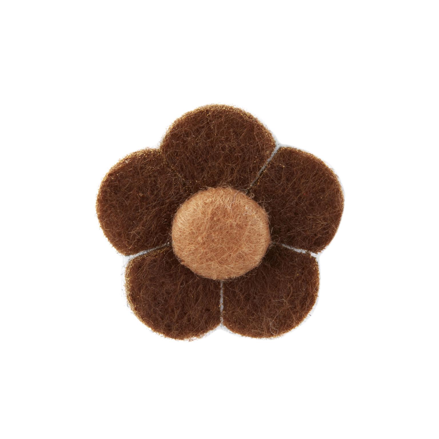 Ac de cravată cu floare maro cu cafeniu Ac de cravată cu floare maro cu cafeniu