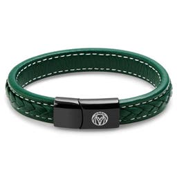 Green Retro Leather Bracelet
