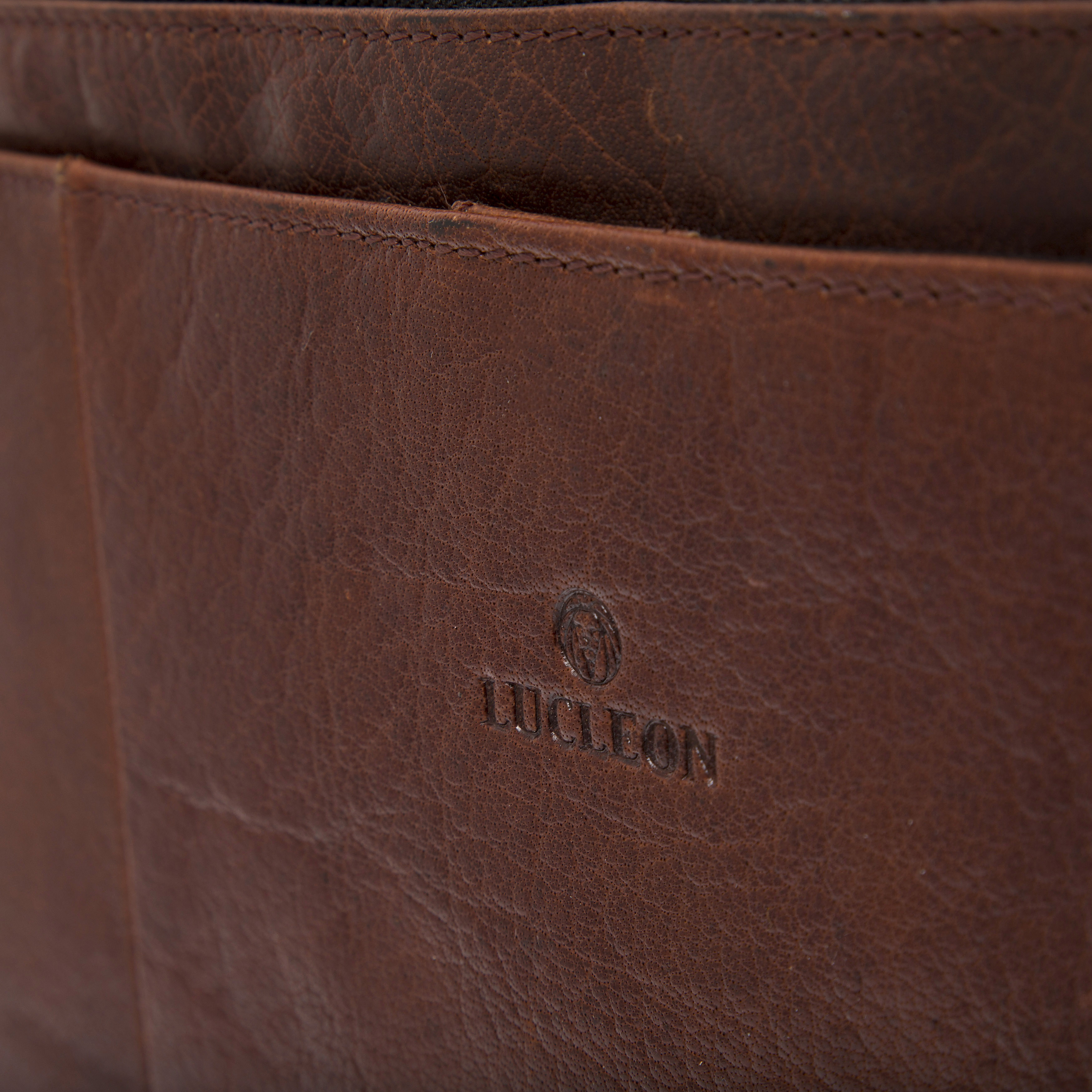Montreal XL Tan Leather Laptop Bag - 15