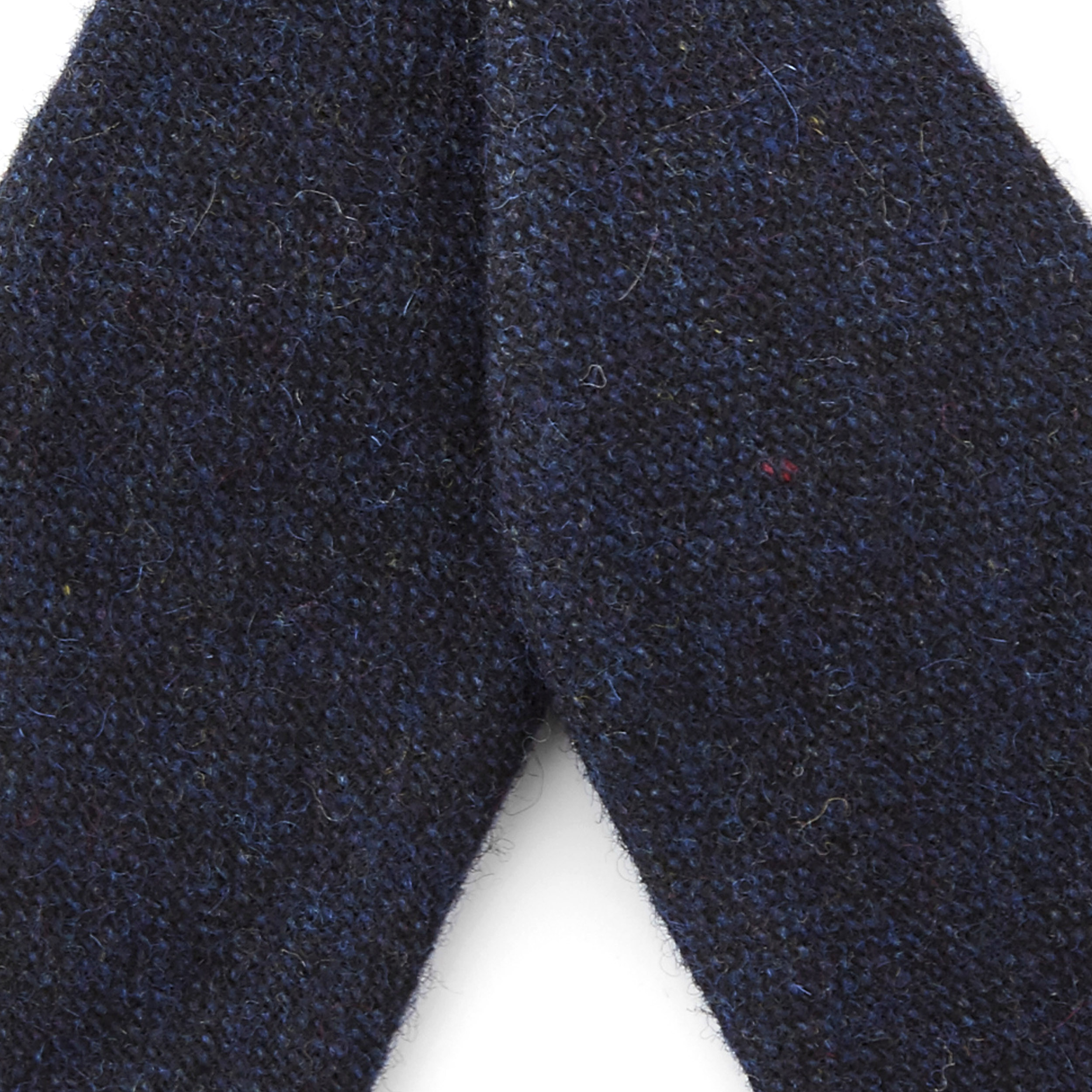 Navy Wool Self-Tie Bow Tie - 2