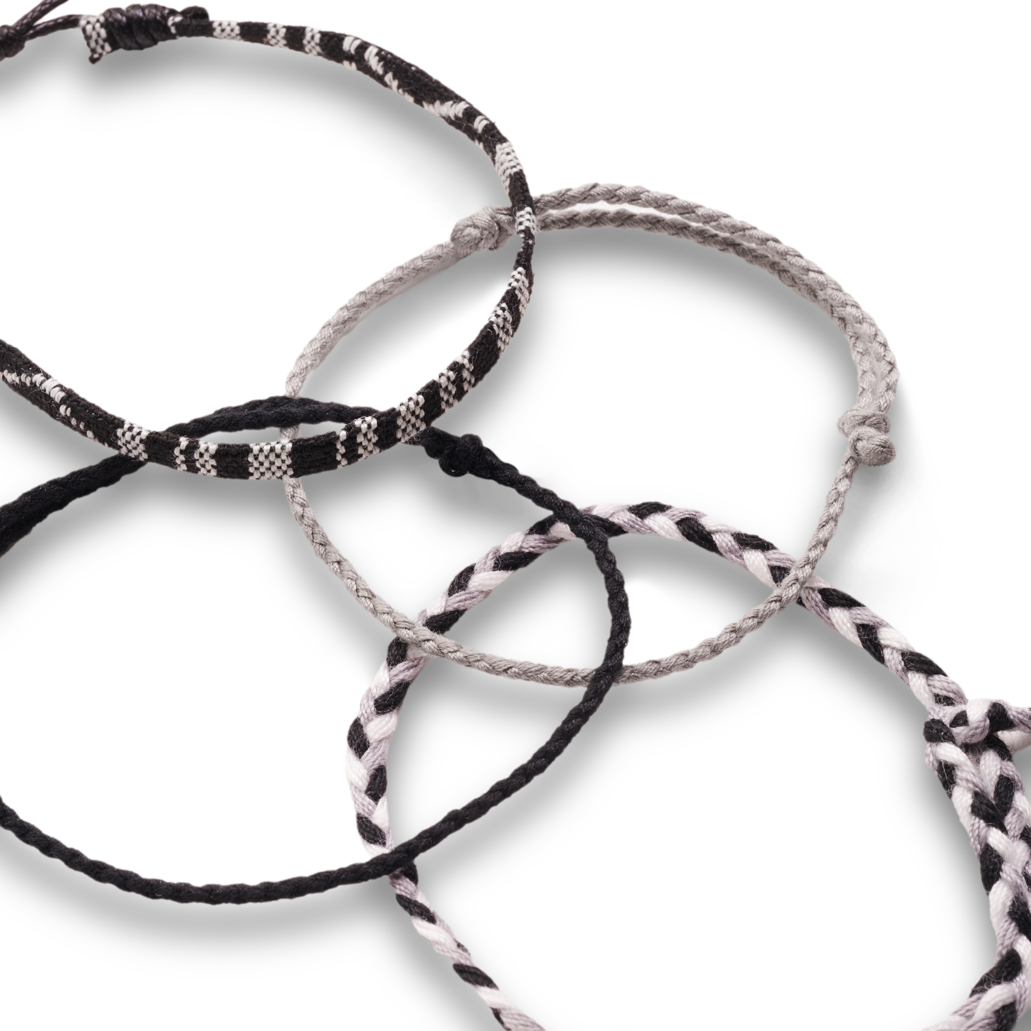 Sort og Hvit Surfer Tekstilarmbånd - 6