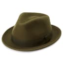 Tomasso olivno zelena trilby kapa Moda Tomasso olivno zelena trilby kapa Moda