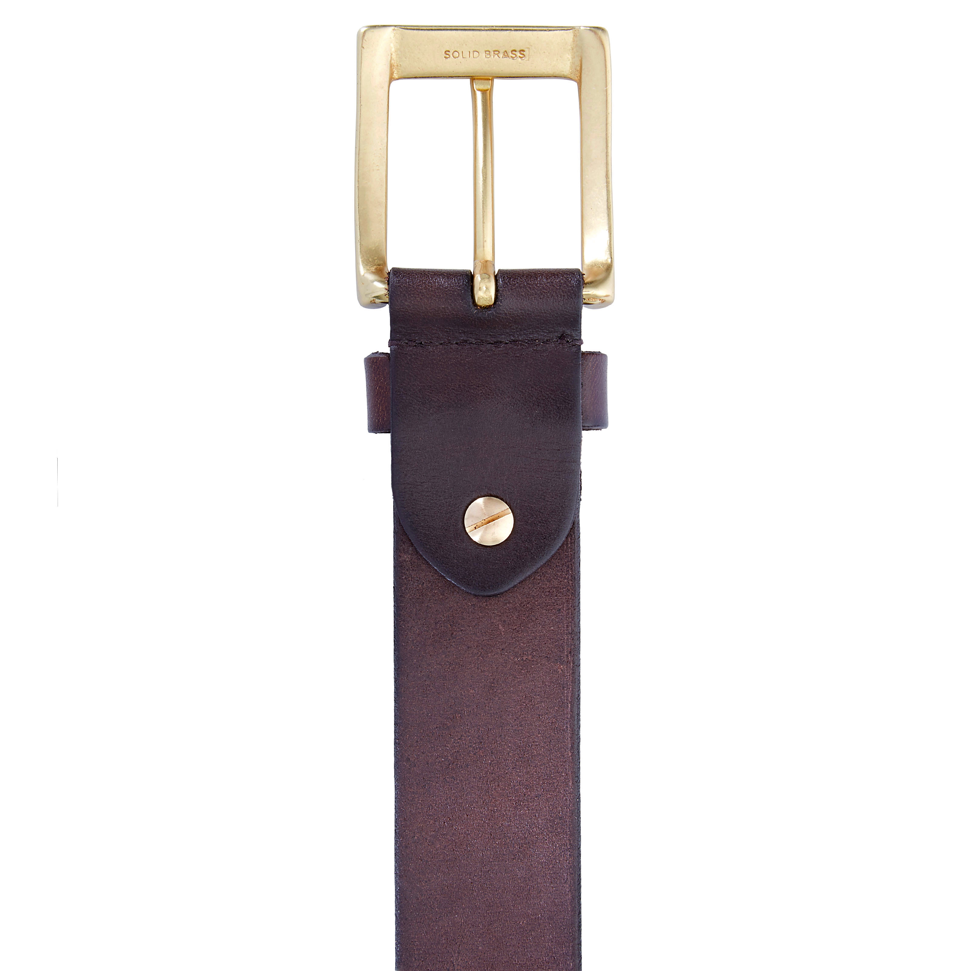 Rich Brown Woven Belt - 4