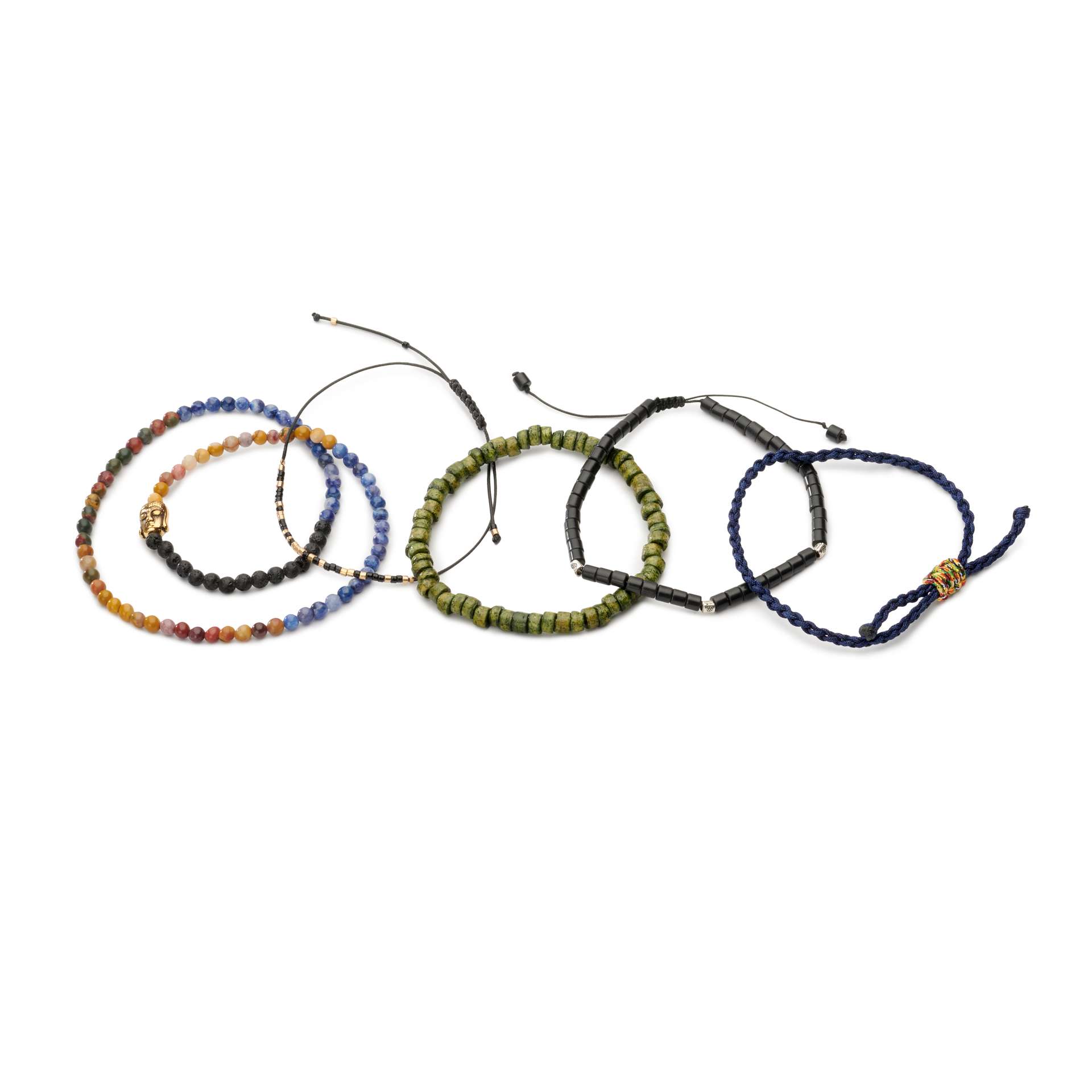 Set Di Bracciali Larghi Multistrato Oro - Gioielli Regolabili Per Donne E Ragazze - Stile Bohemien - 4