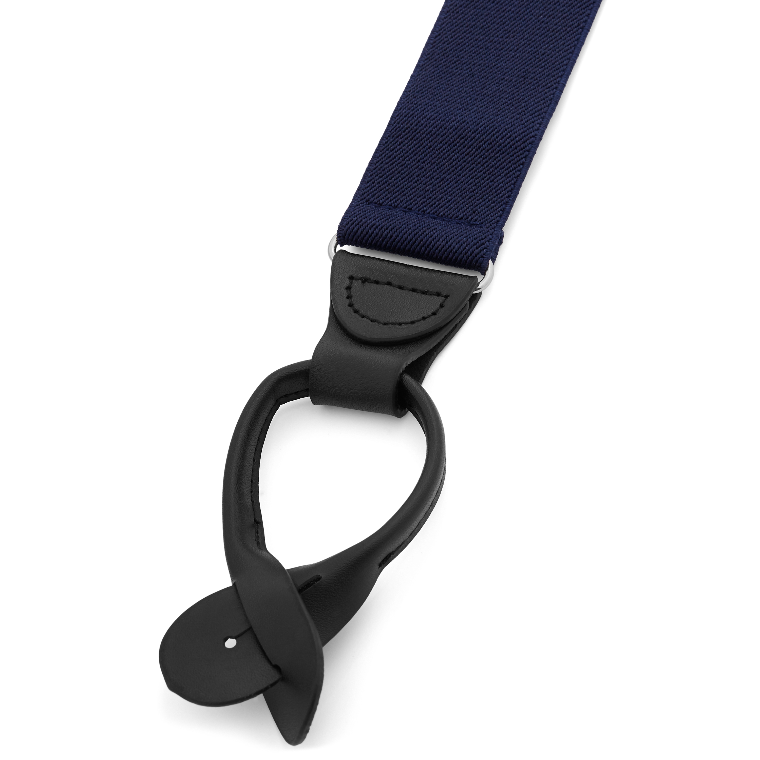 Bretelles bleu foncé larges à boutons - XL - 3