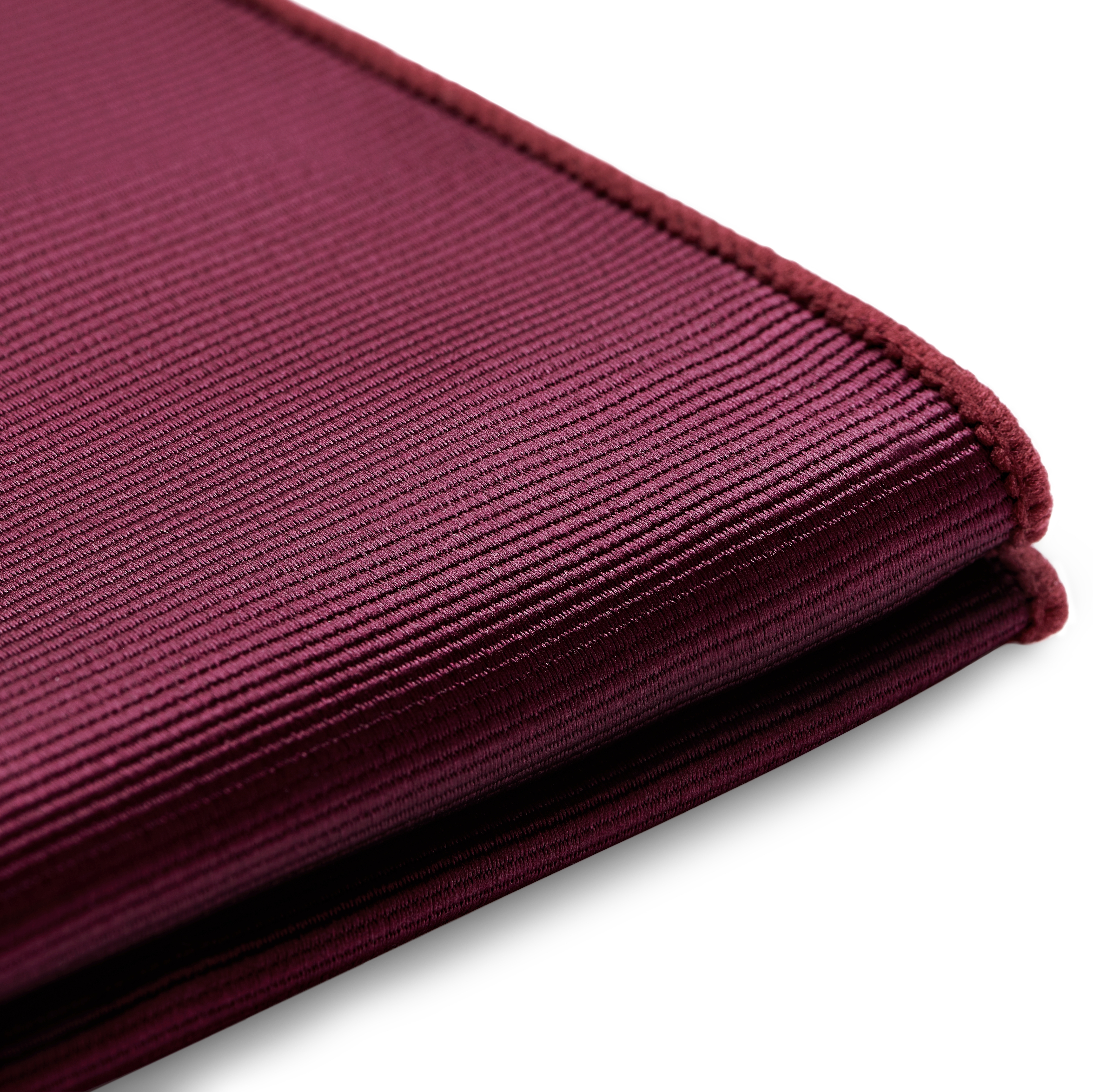 Burgunderfarbenes Einstecktuch aus Grosgrain - 3