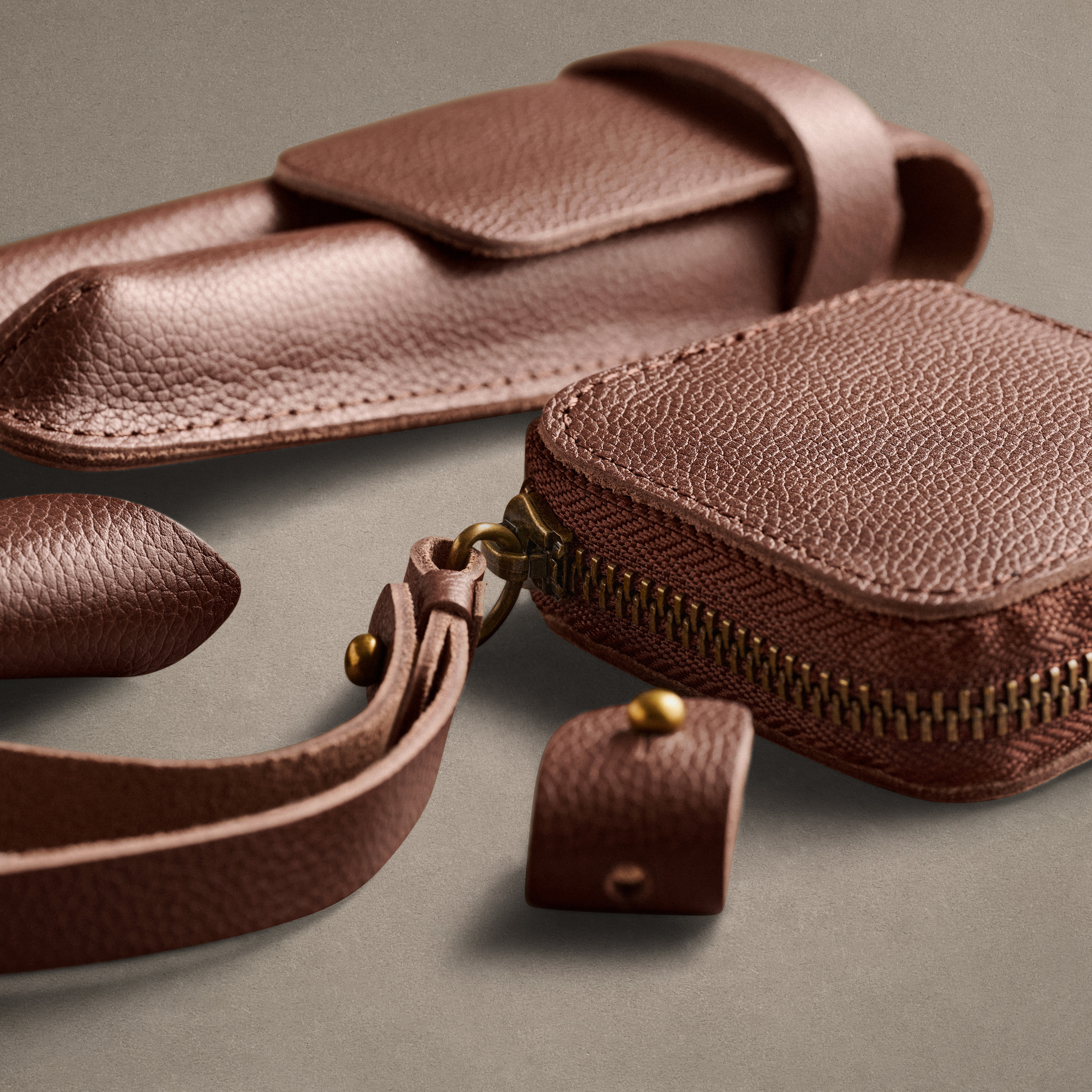 Coffret cadeau d'organisateur professionnel de luxe | Cuir marron - 4