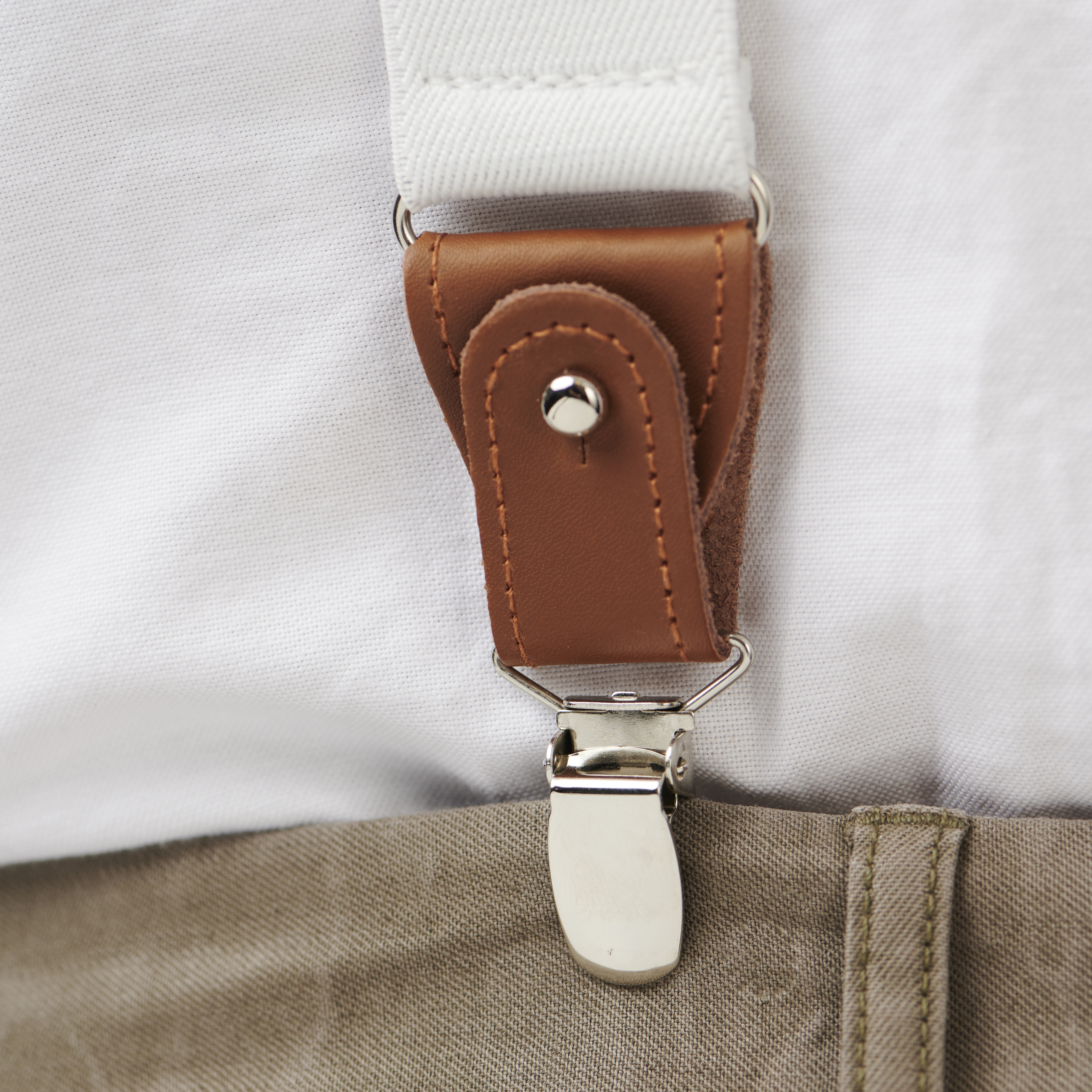 Bretelle larghe bianche convertibili - 4