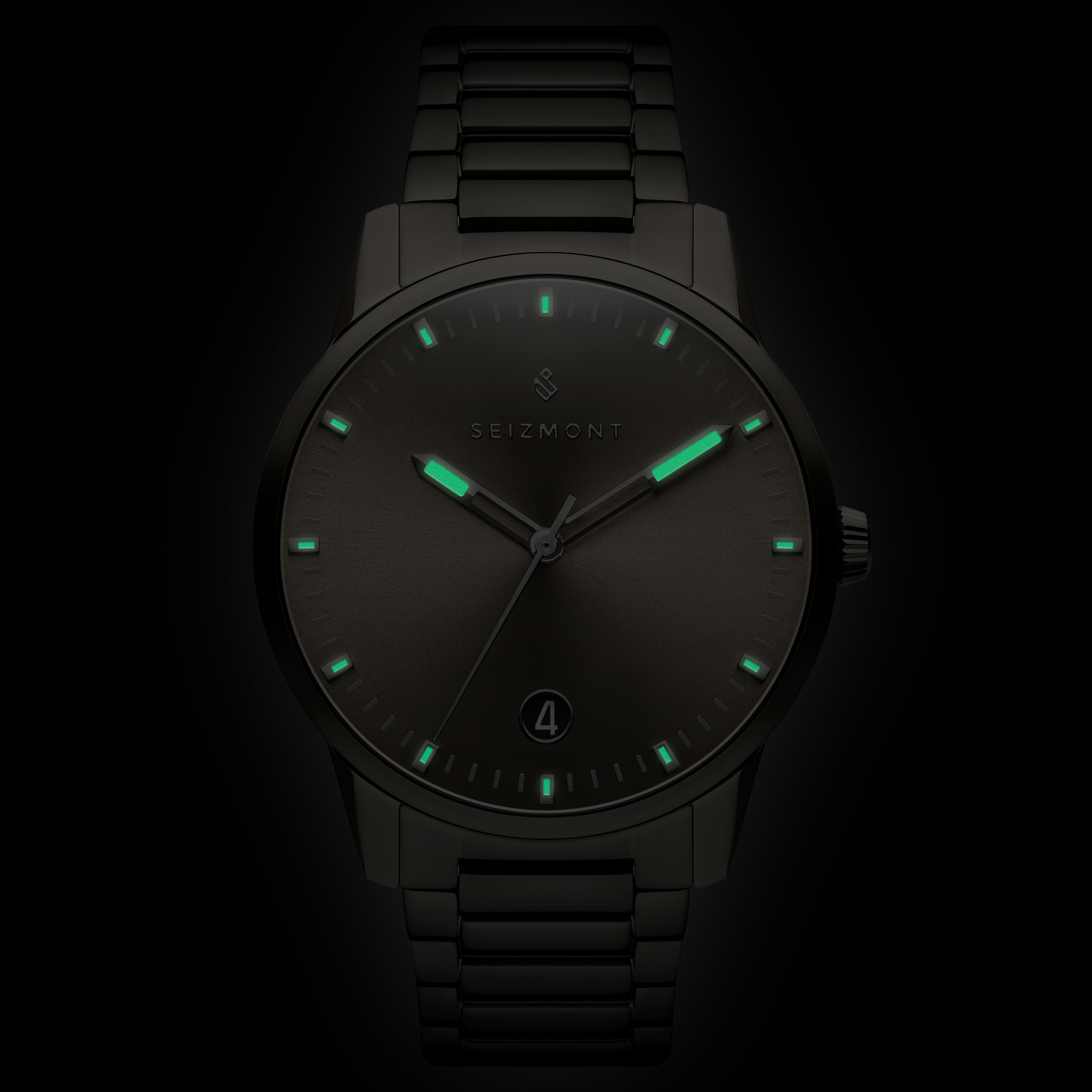 Yves | Gunmetal Gray Stainless Steel Monotone Watch | In