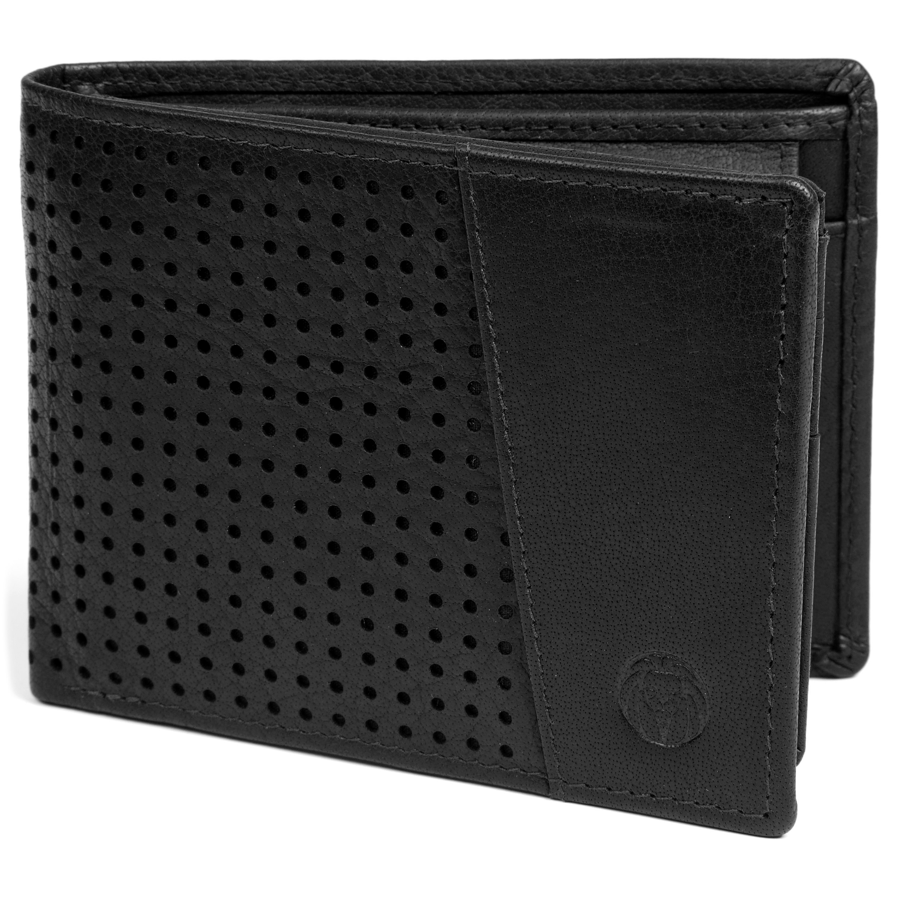 Portefeuille Montreal Dotty en cuir noir anti-RFID - 1