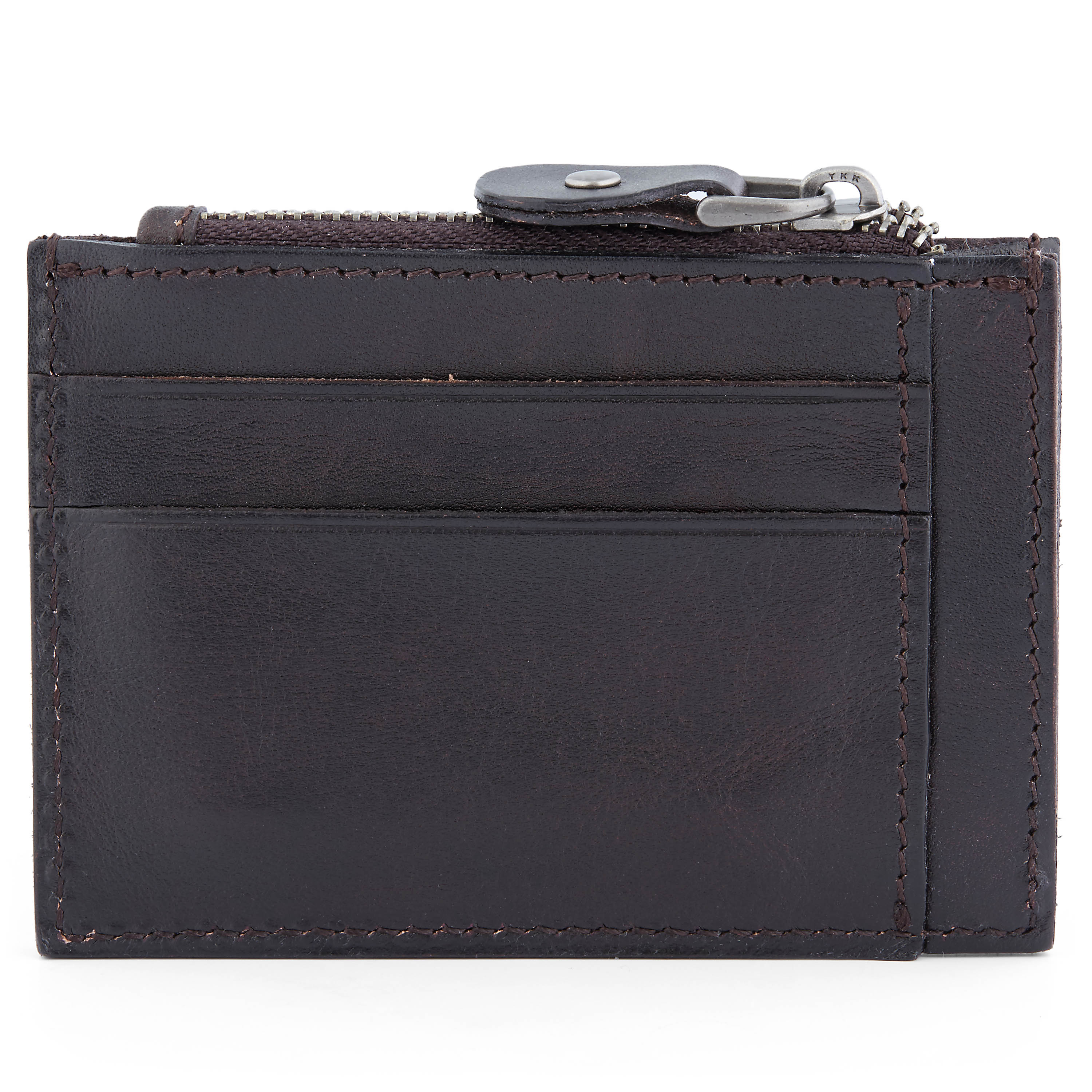 Donkerbruine Osias Leren Portemonnee - 4