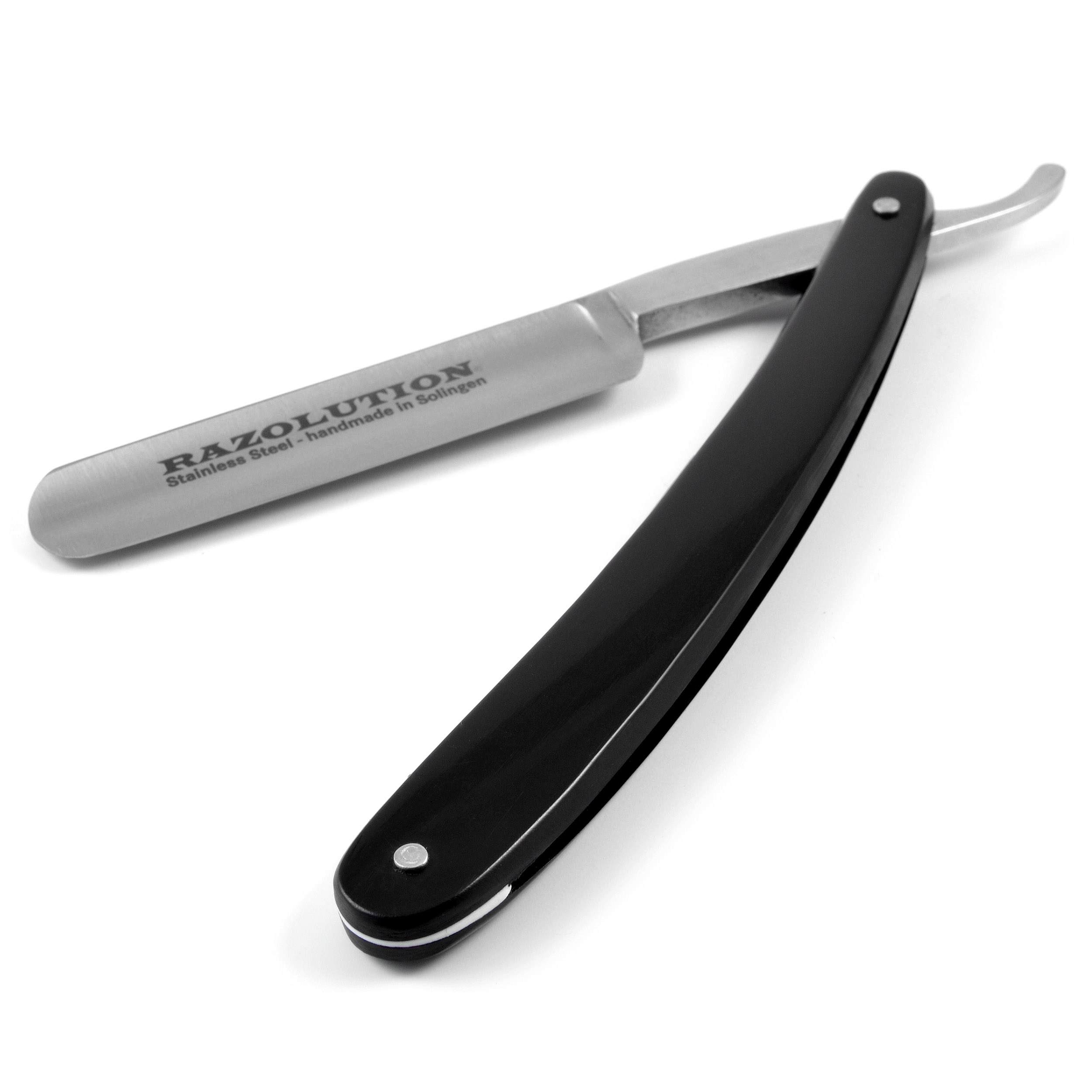 Sort 5/8" Rustfri Stål Barberkniv - 3