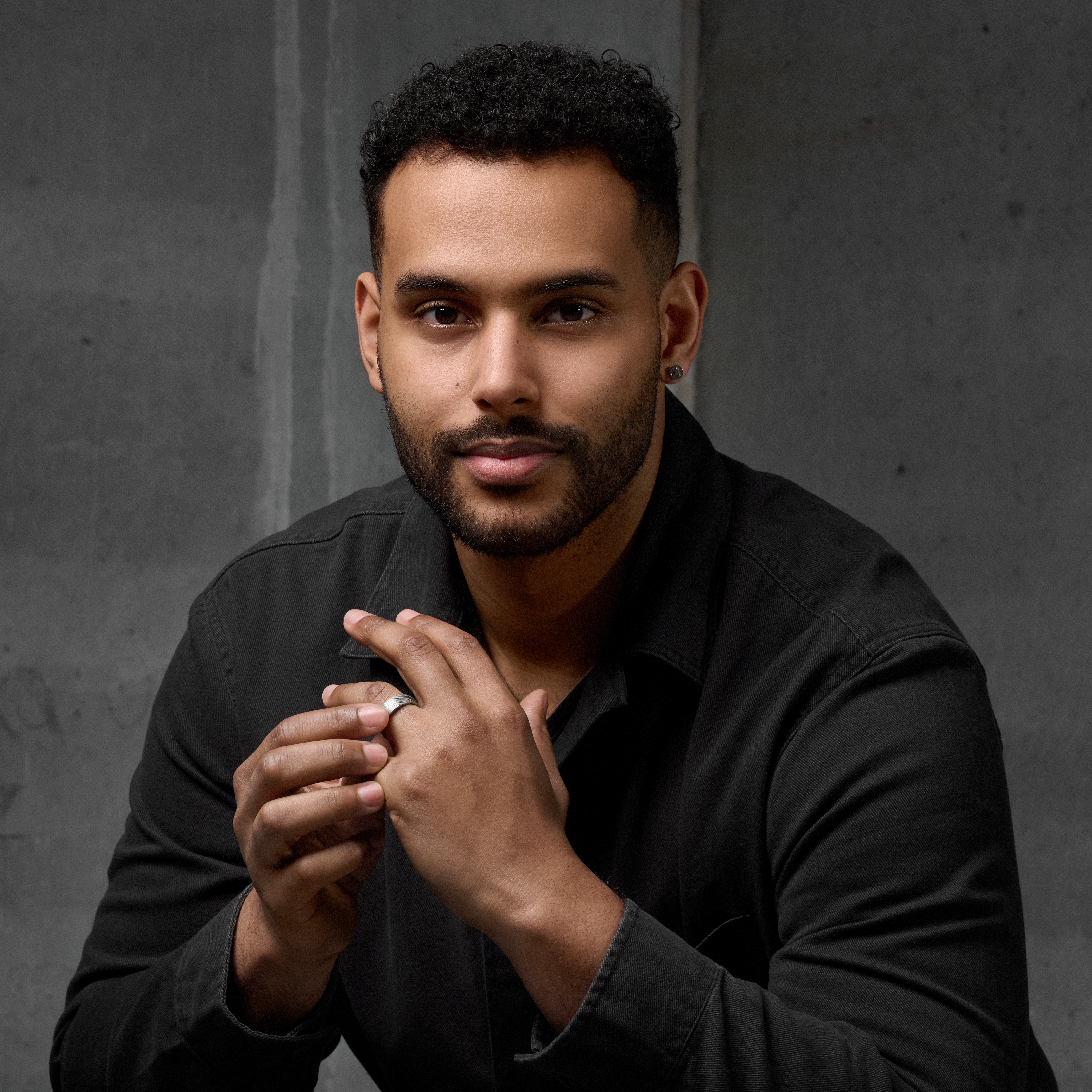 Fortis | Anneau en acier Damas et titane couleur rouille - 7 mm - 4